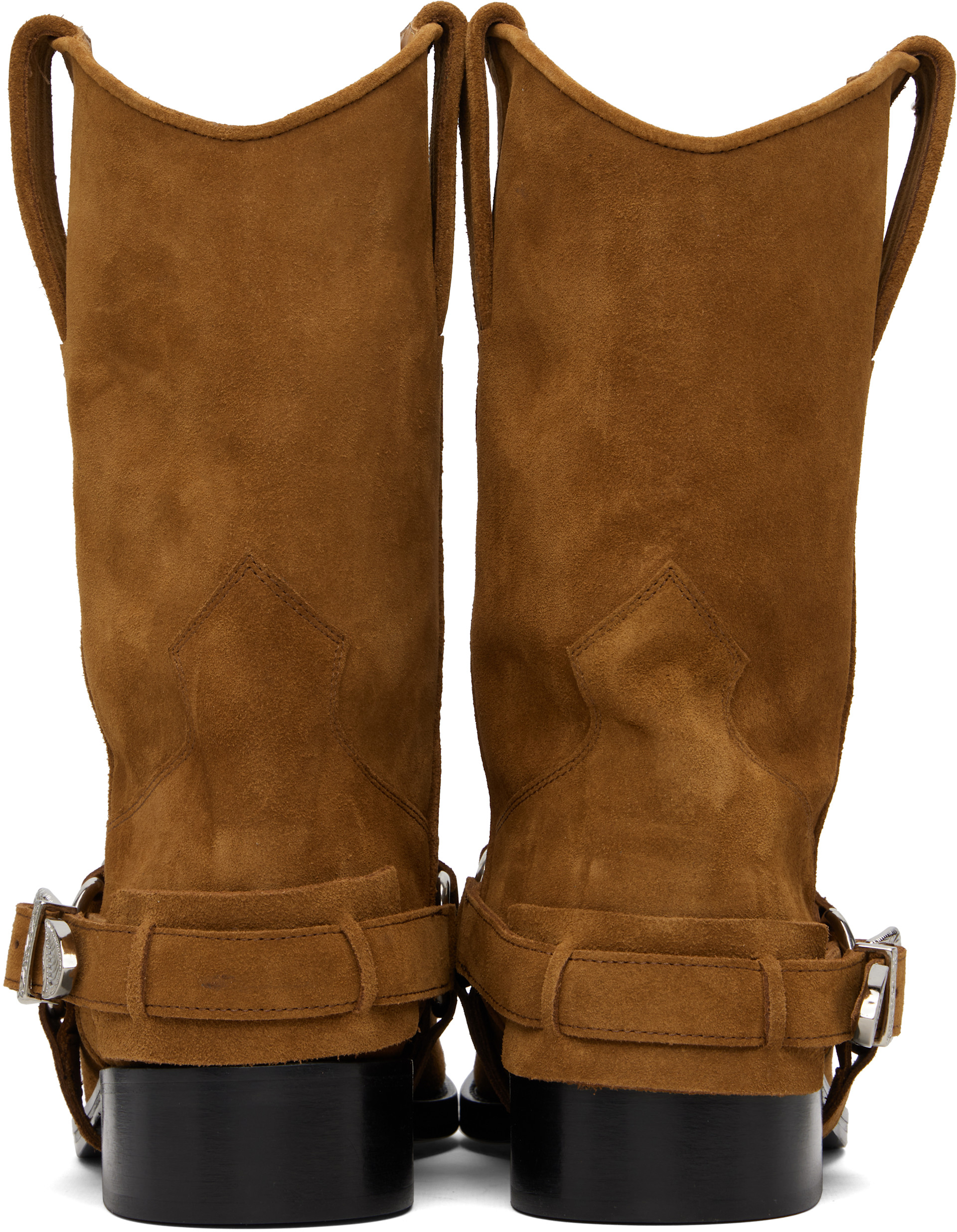 Toga Virilis: SSENSE Exclusive Brown Suede Boots | SSENSE