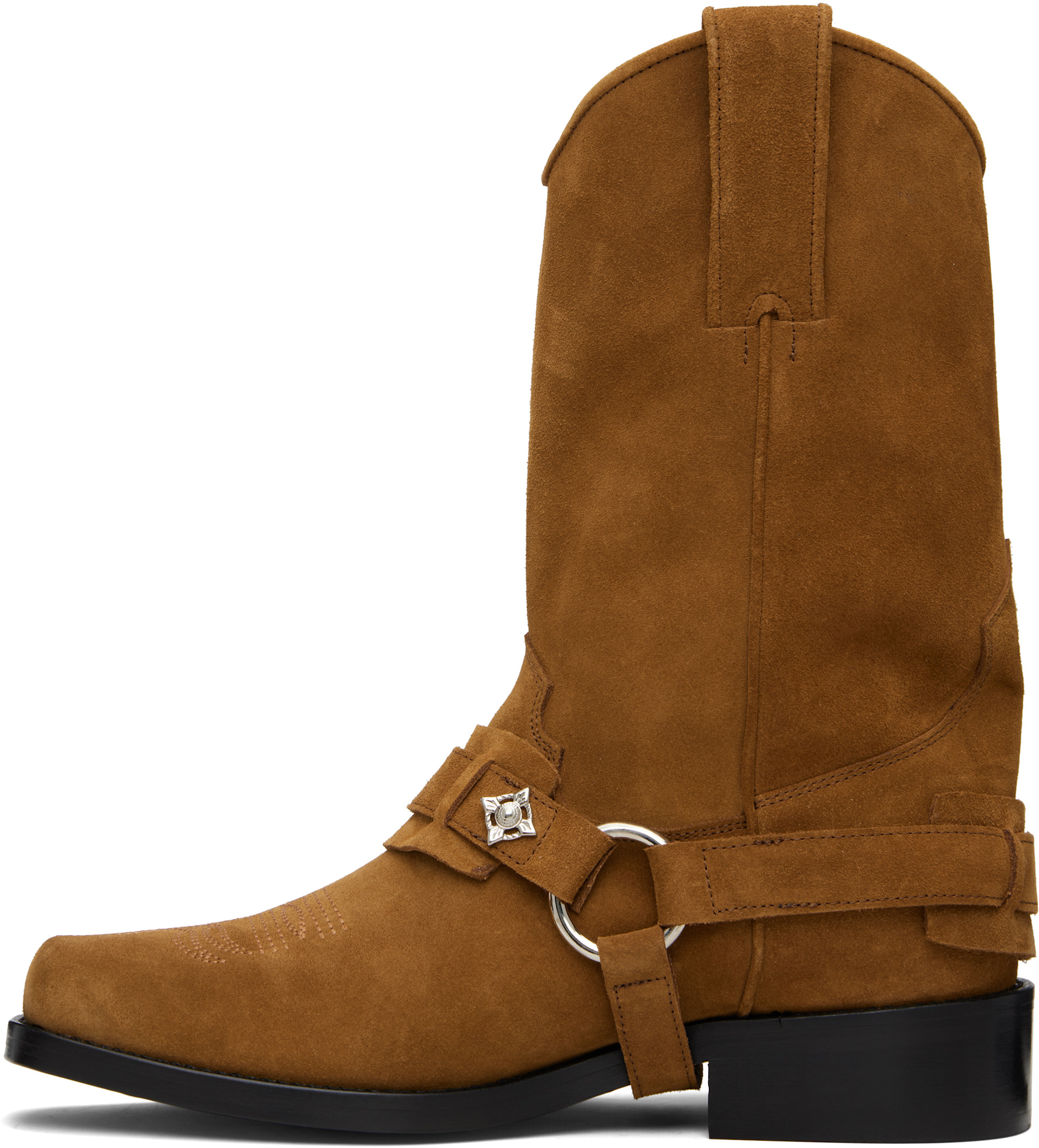 Toga Virilis: SSENSE Exclusive Brown Suede Boots | SSENSE