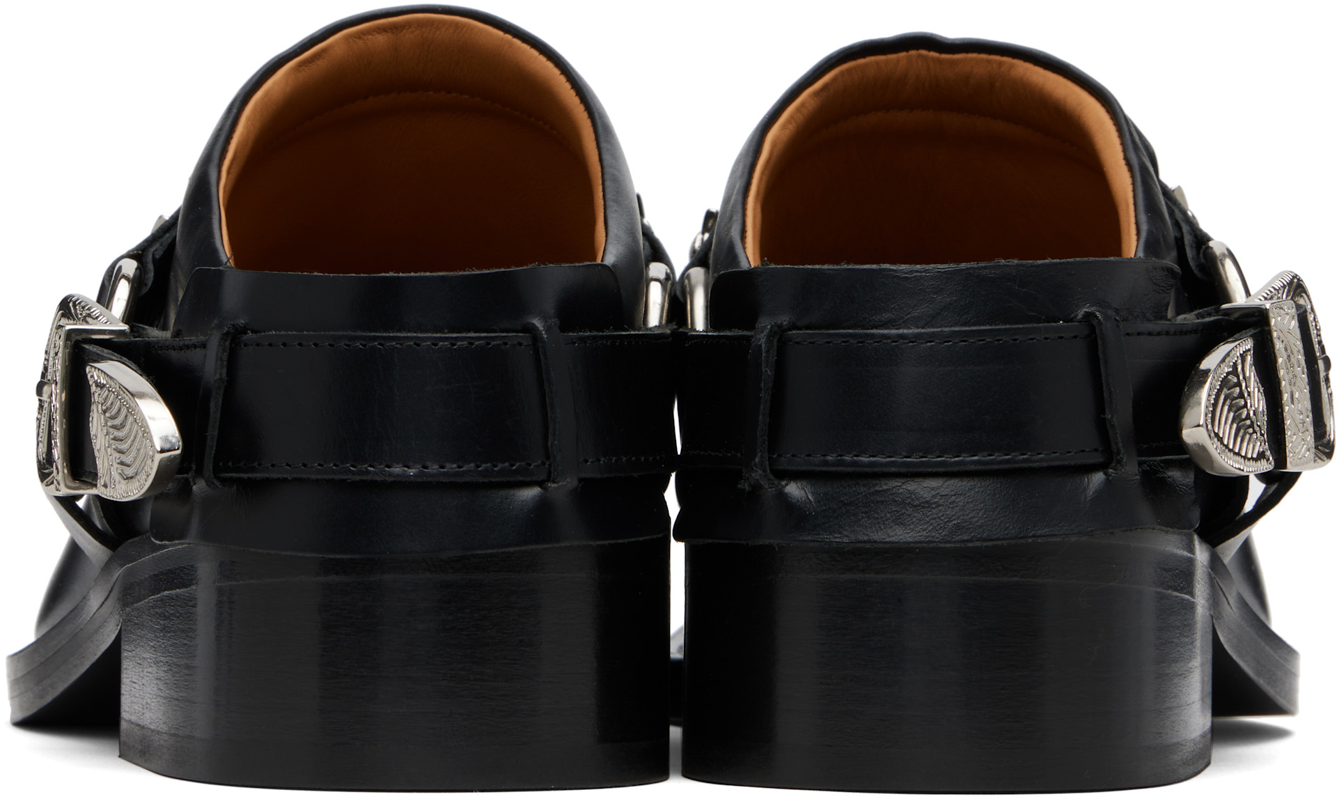 Toga Virilis: Black Western Mule Loafers | SSENSE