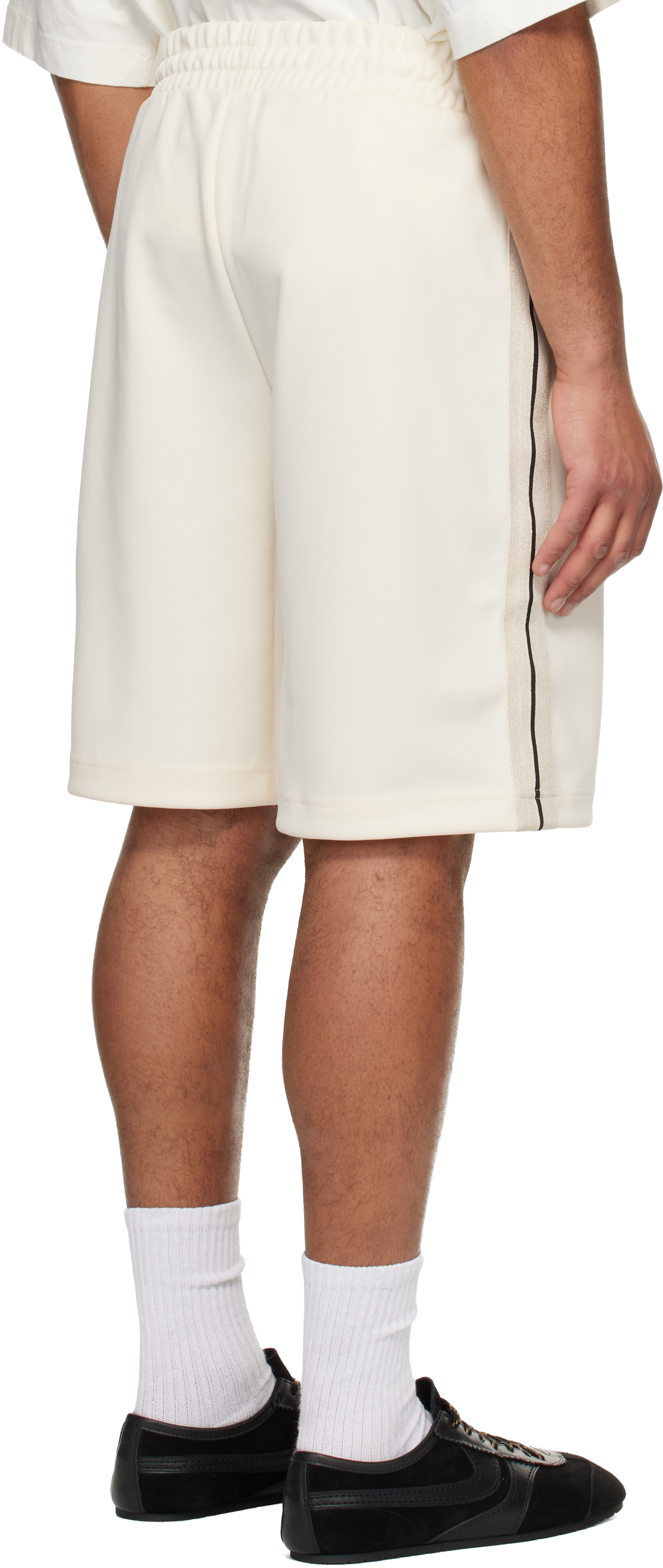Palm Angels: Off-White Classic Logo Track Shorts | SSENSE