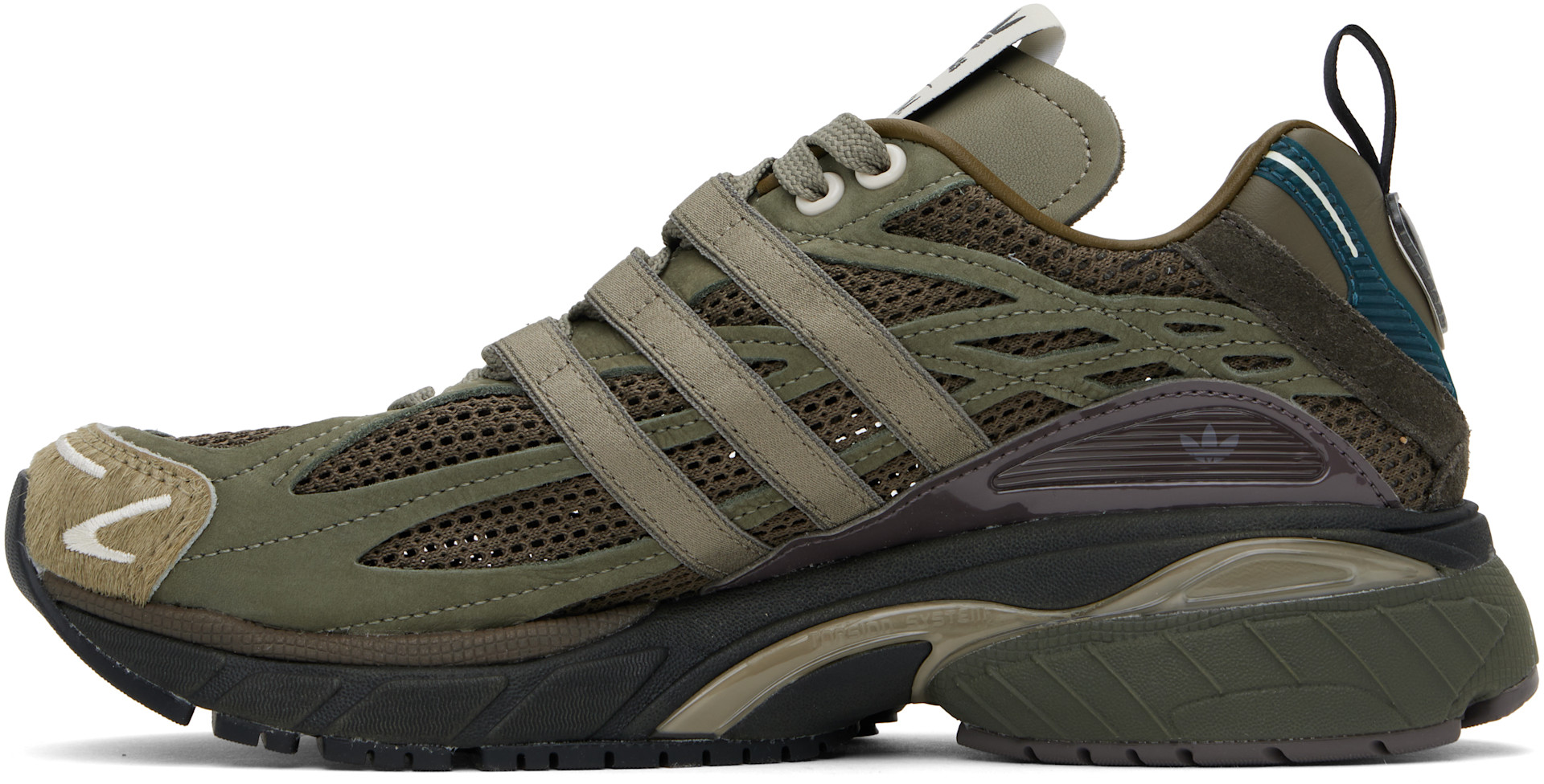 adidas gazelle silver green womens Adidas Yeezy Boost 700 V2 Geode Grey Tan Knit Fabric Leather Sneakers  Brie