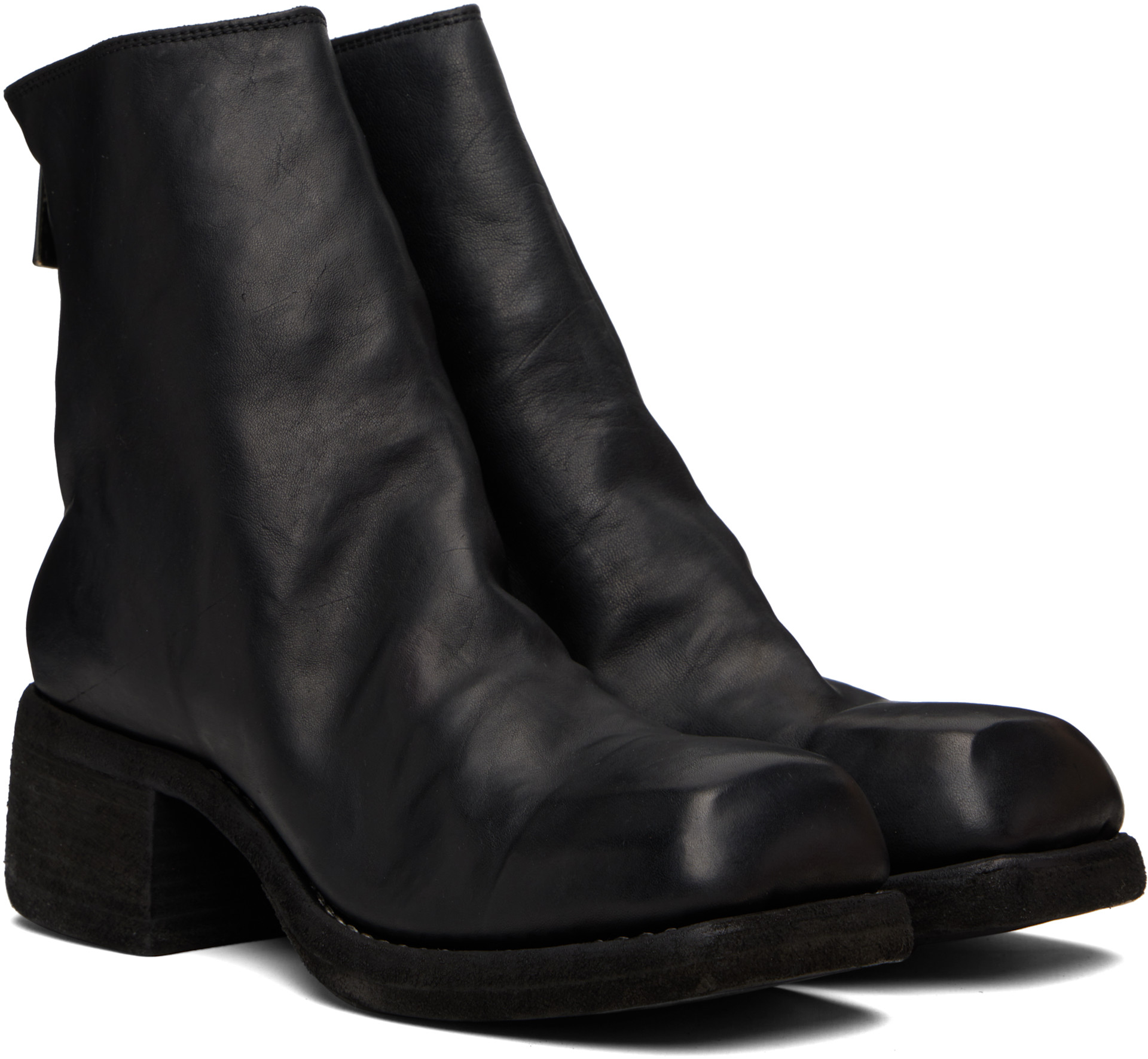 Guidi: Black 9086 Boots | SSENSE Canada
