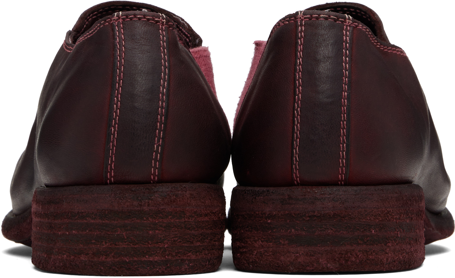 Guidi: バーガンディ 990E スリッポン | SSENSE 日本