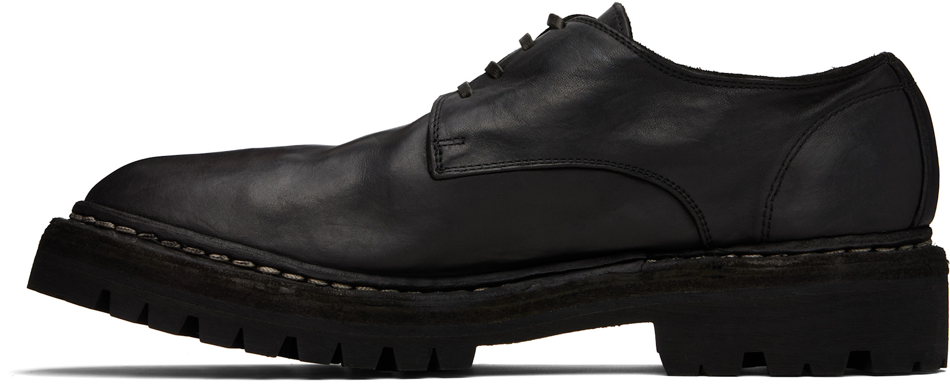 Guidi - 블랙 792V_N 더비 슈즈