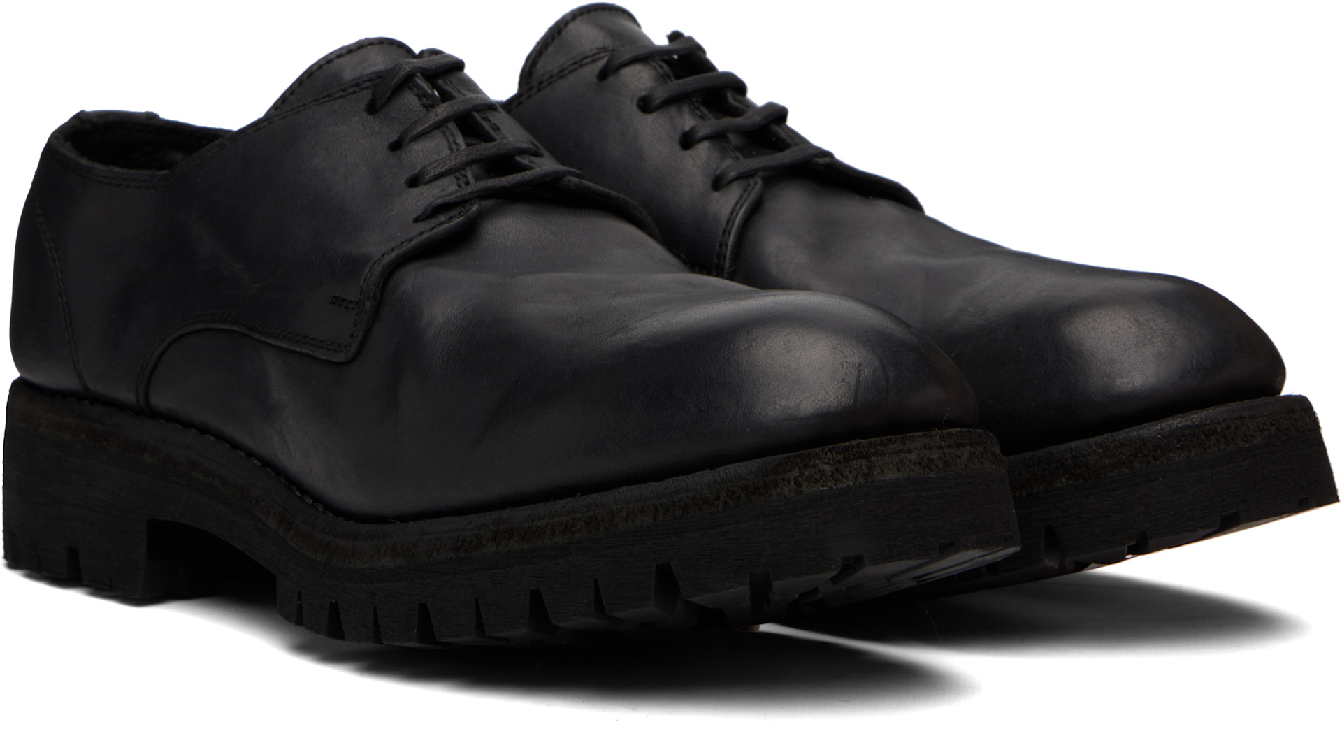 Guidi - 블랙 792V 더비 슈즈