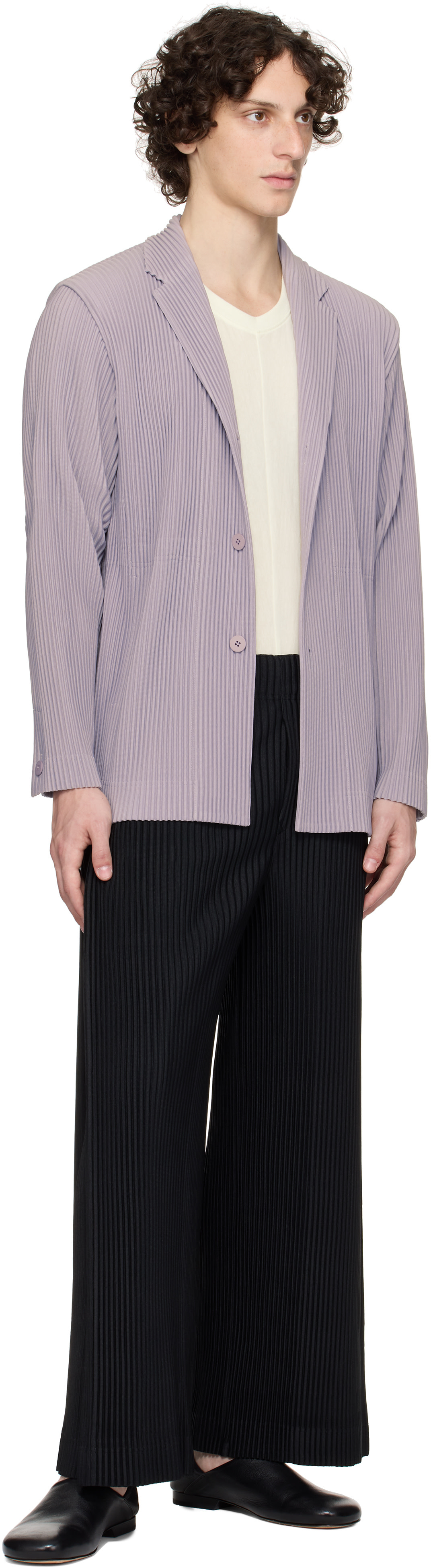 HOMME PLISSÉ ISSEY MIYAKE: Black Monthly Color May Trousers | SSENSE