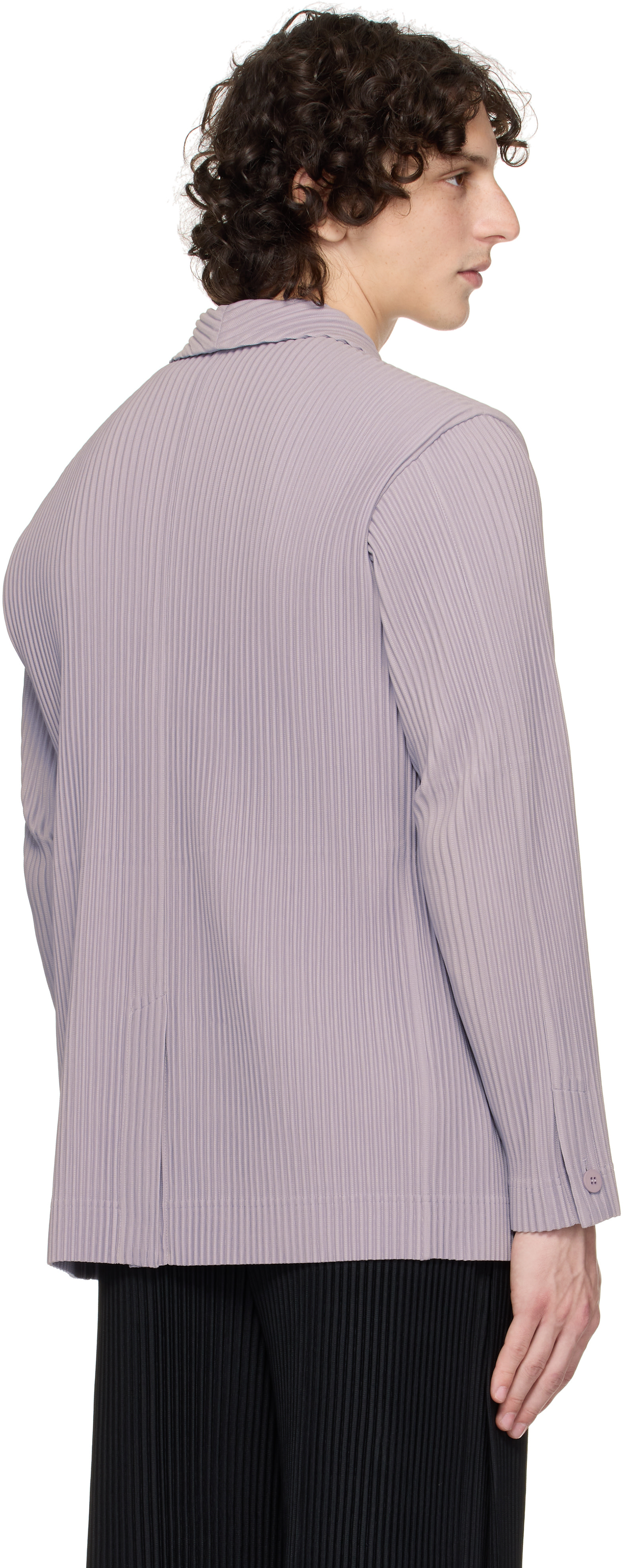 HOMME PLISSÉ ISSEY MIYAKE: Purple Tailored Pleats 2 Blazer | SSENSE