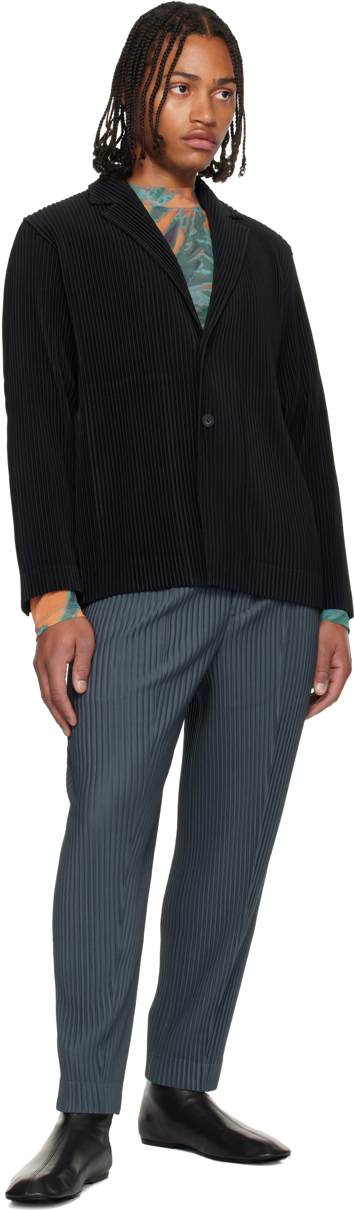 HOMME PLISSÉ ISSEY MIYAKE: Black Basics Blazer | SSENSE Australia