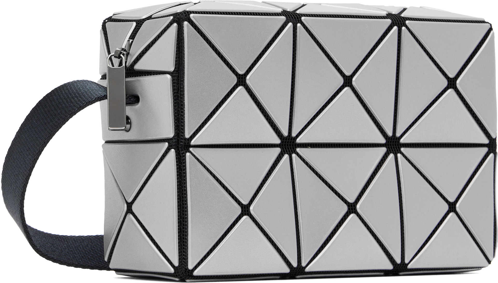 最終値下げ BAOBAO ISSEY MIYAKE PRISM シルバーポーチ ISSEY MIYAKE Bao Bao silver geometric clutch bag dust bag brand