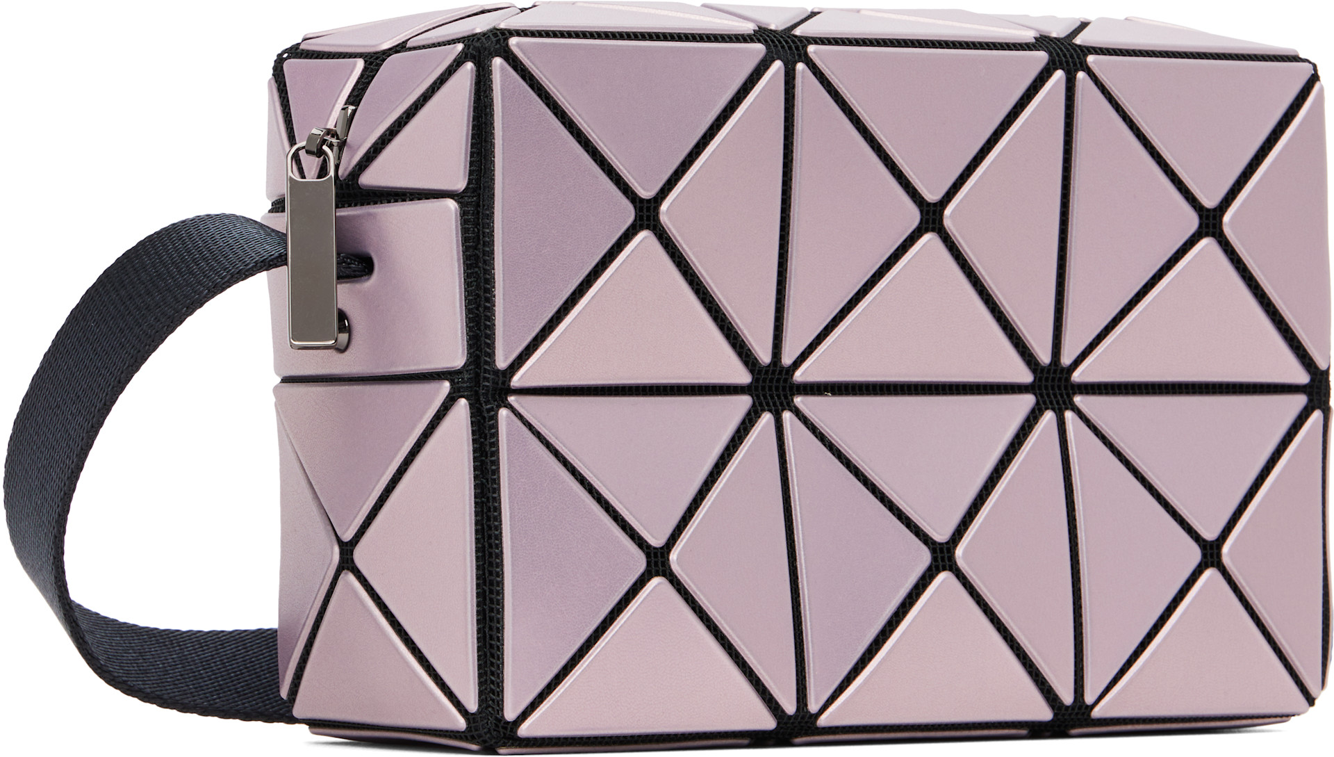 BAO BAO ISSEY MIYAKE: Pink Cuboid Metallic Bag | SSENSE Norway
