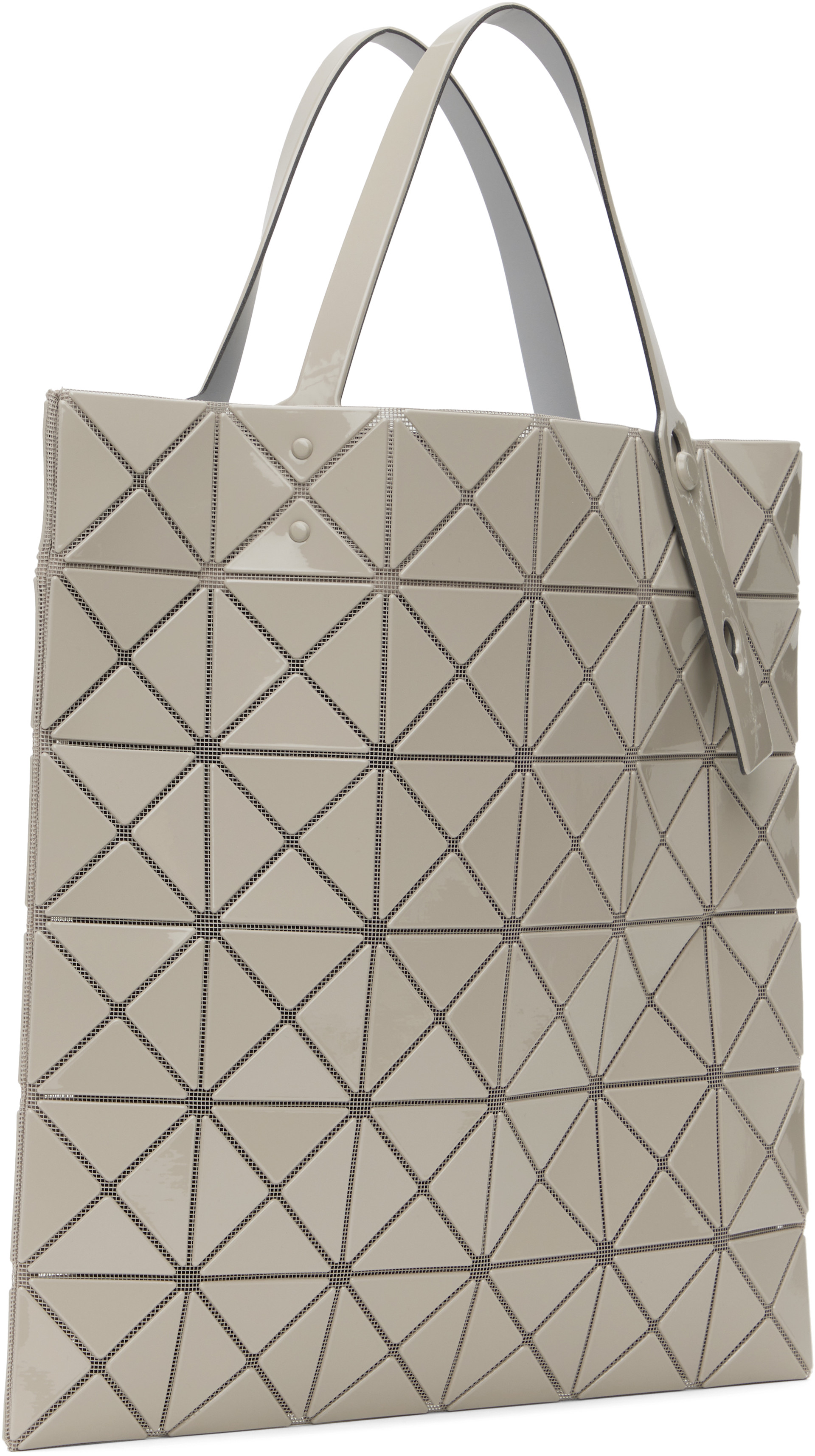 BAO BAO ISSEY MIYAKE: Beige Lucent One-Tone Tote | SSENSE
