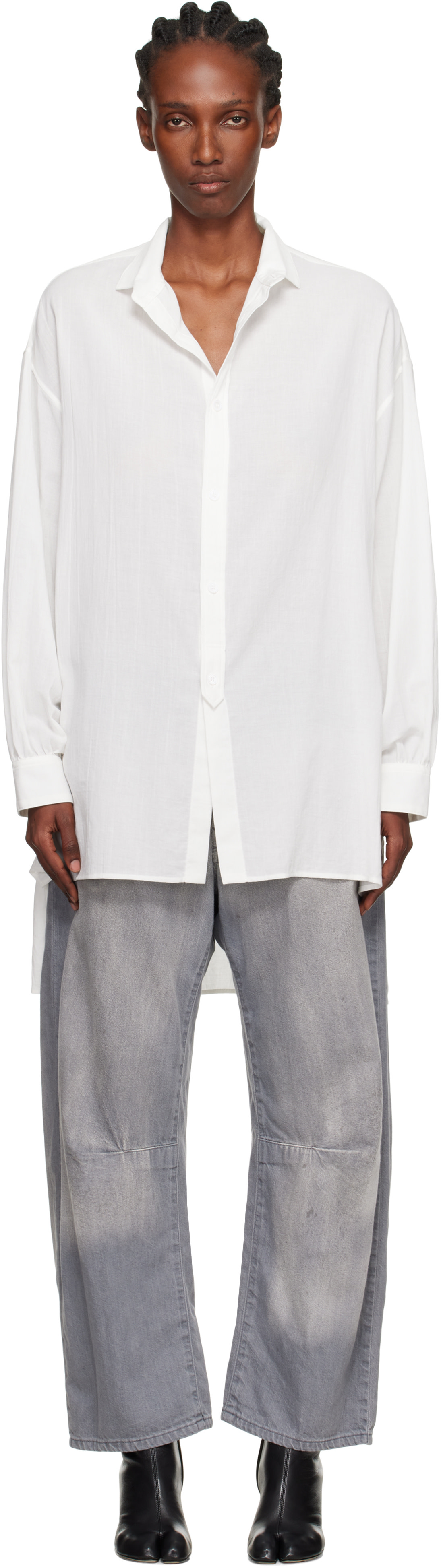 Y's - Chemise ample blanche à col