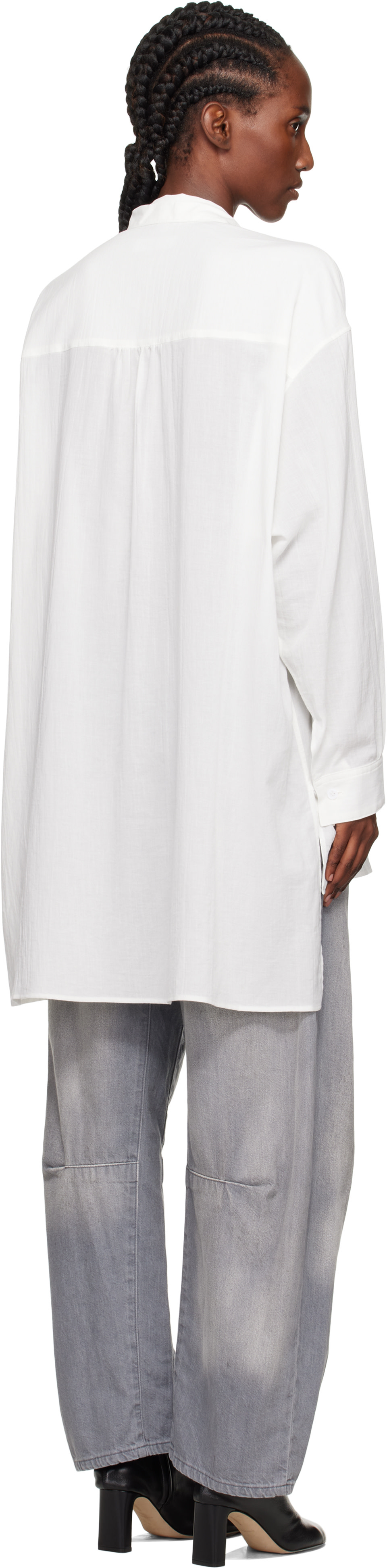 Y's - Chemise ample blanche à col