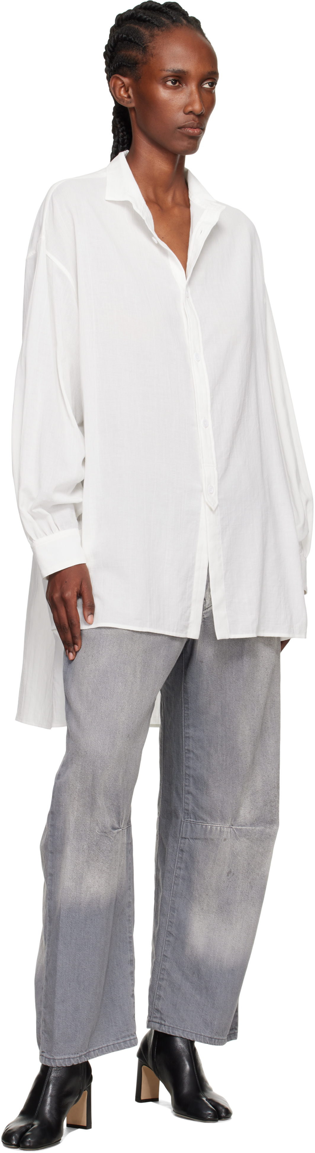 Y's - Chemise ample blanche à col
