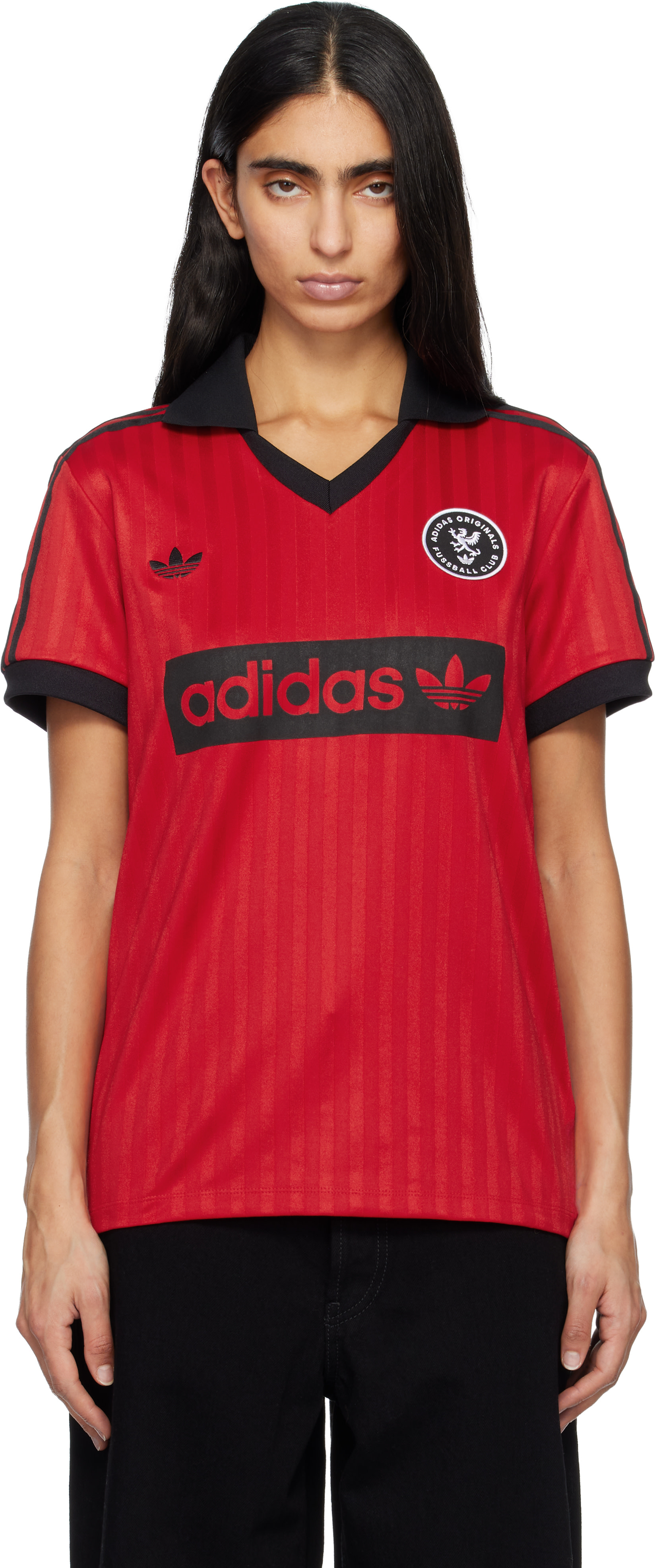 adidas Originals: レッド Graphic Soccer-Inspired ジャージー 