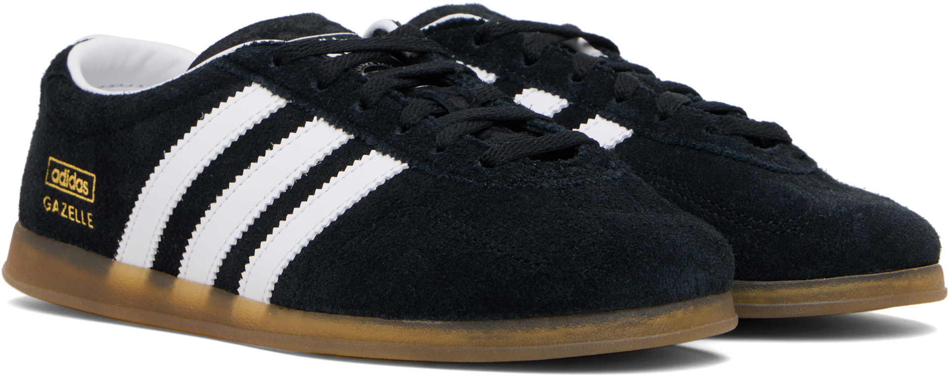 adidas Originals: Black Gazelle Lo Pro Sneakers | SSENSE
