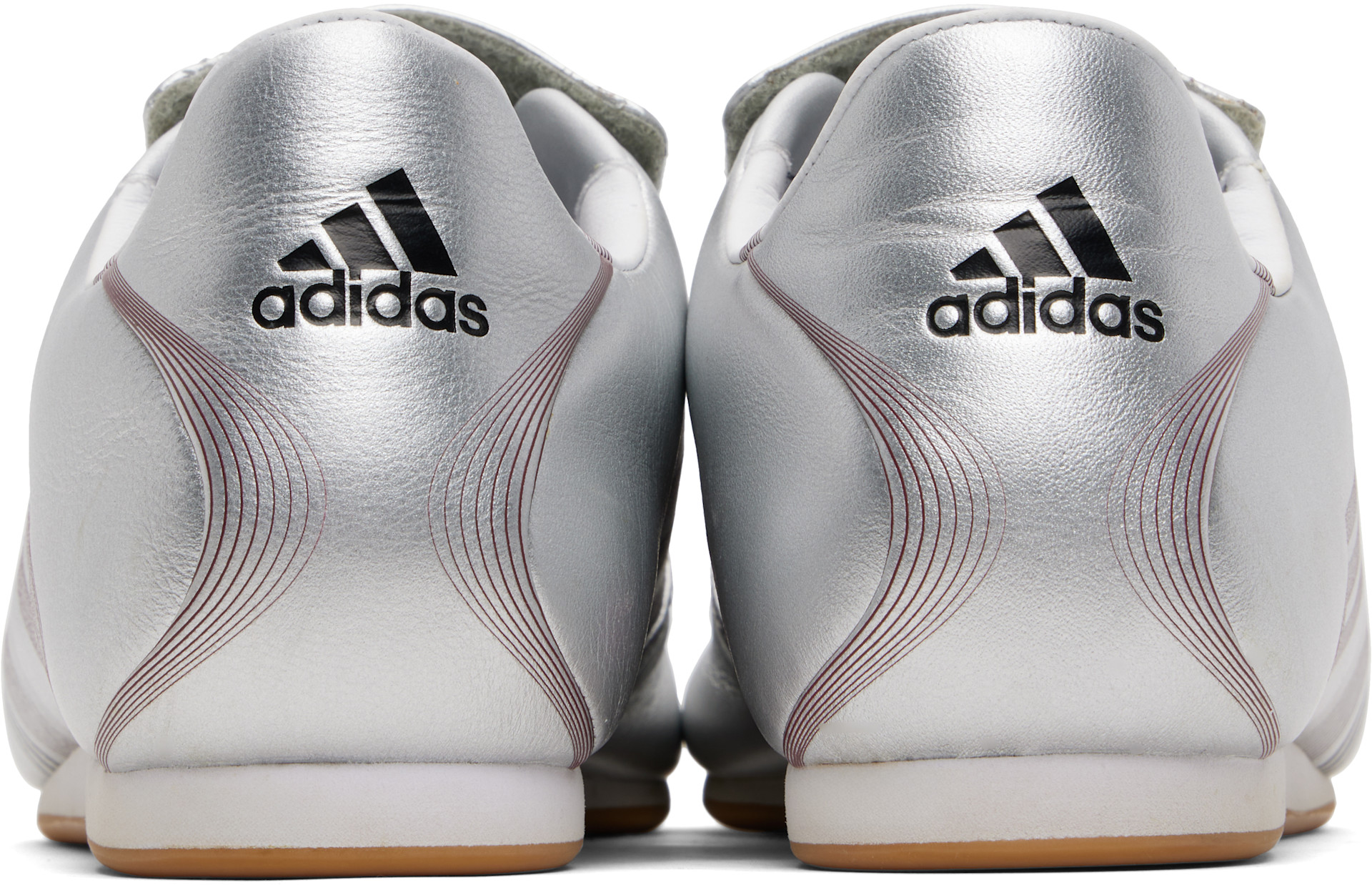 adidas Originals: SSENSE Exclusive Silver Taekwondo F50 Sneakers | SSENSE