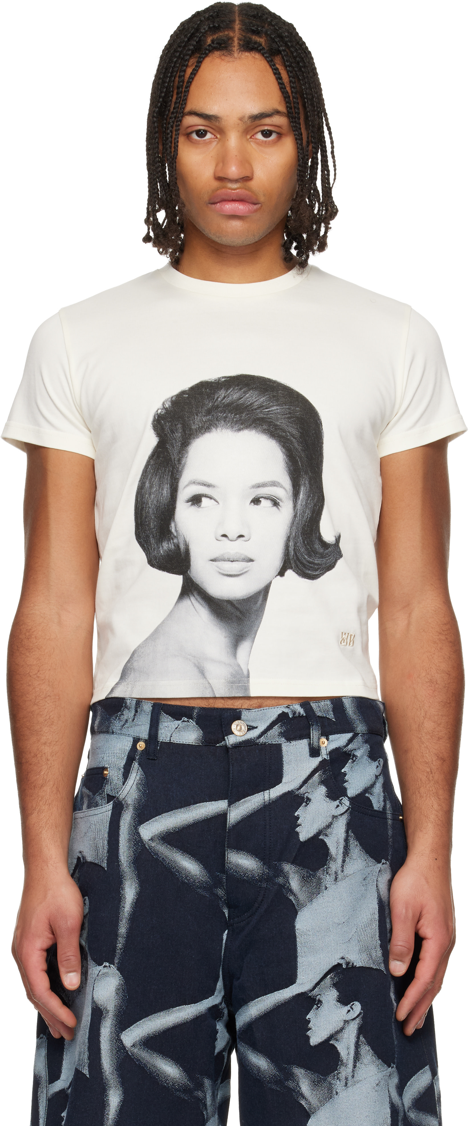Wales Bonner: Off-White Theaster Gates Edition Selah Cropped T