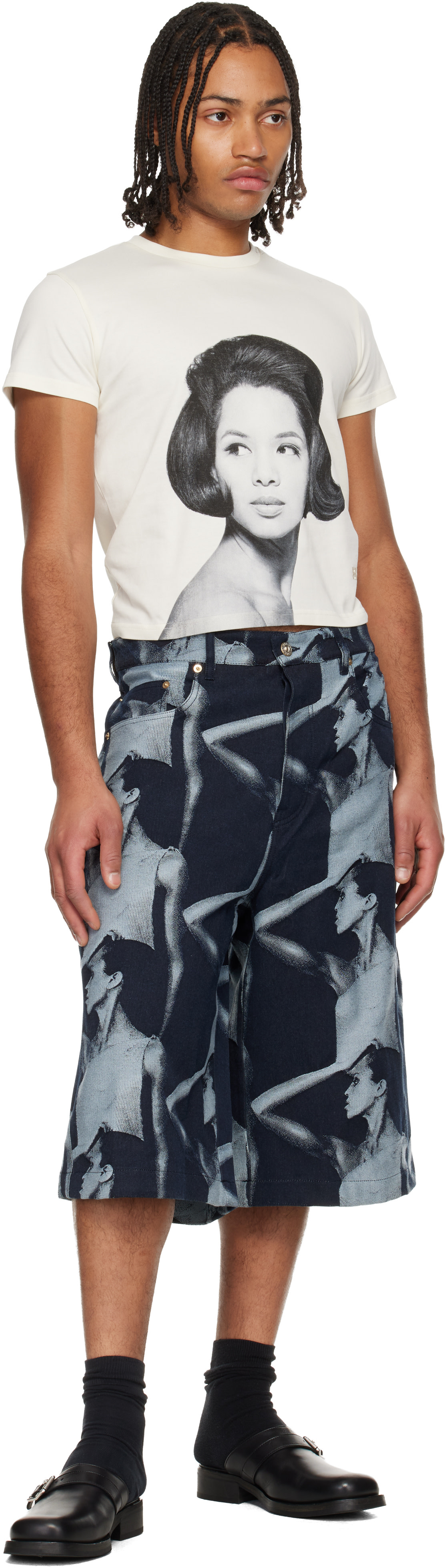 Wales Bonner: Off-White Theaster Gates Edition Selah Cropped T