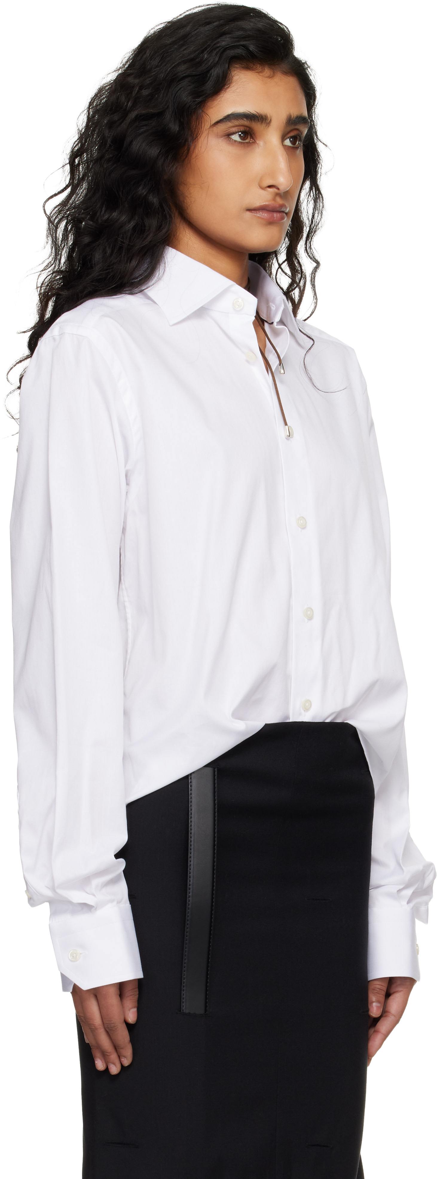 HODAKOVA - Chemise blanche à assemblage inversé