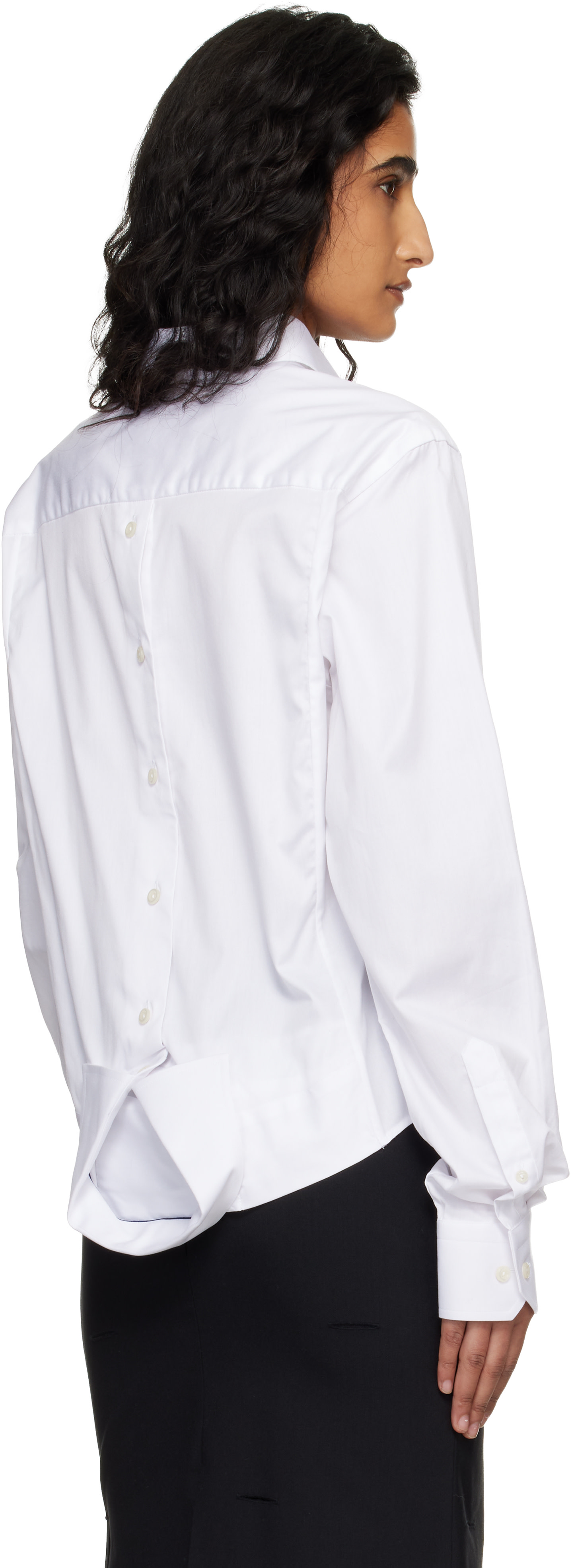 HODAKOVA - Chemise blanche à assemblage inversé