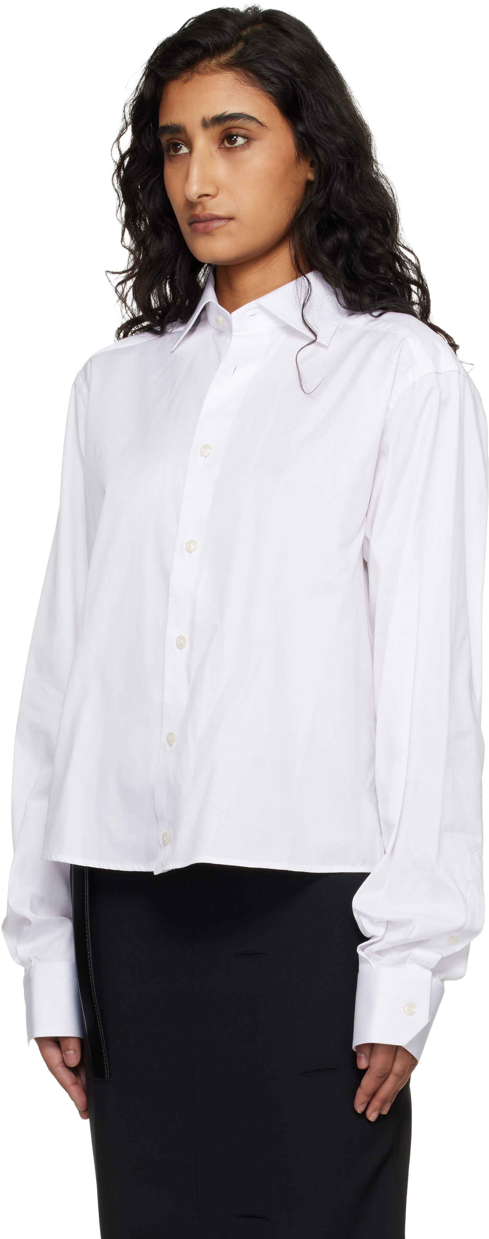 HODAKOVA - Chemise blanche à assemblage inversé