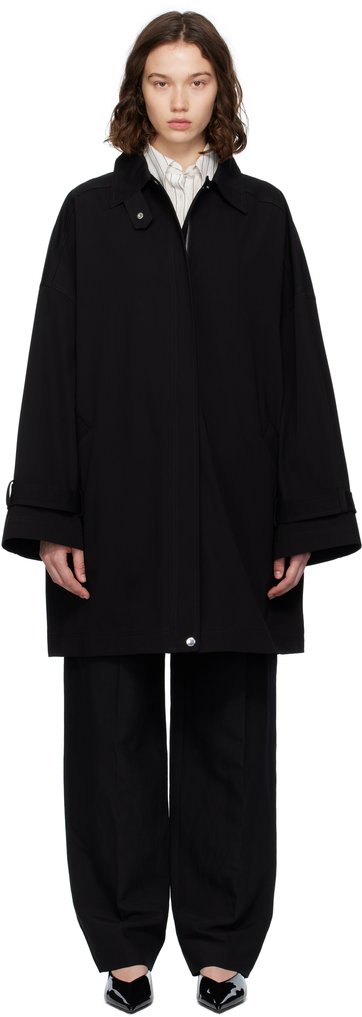 TOTEME オーバートレンチコート Signature trench khaki – TOTEME