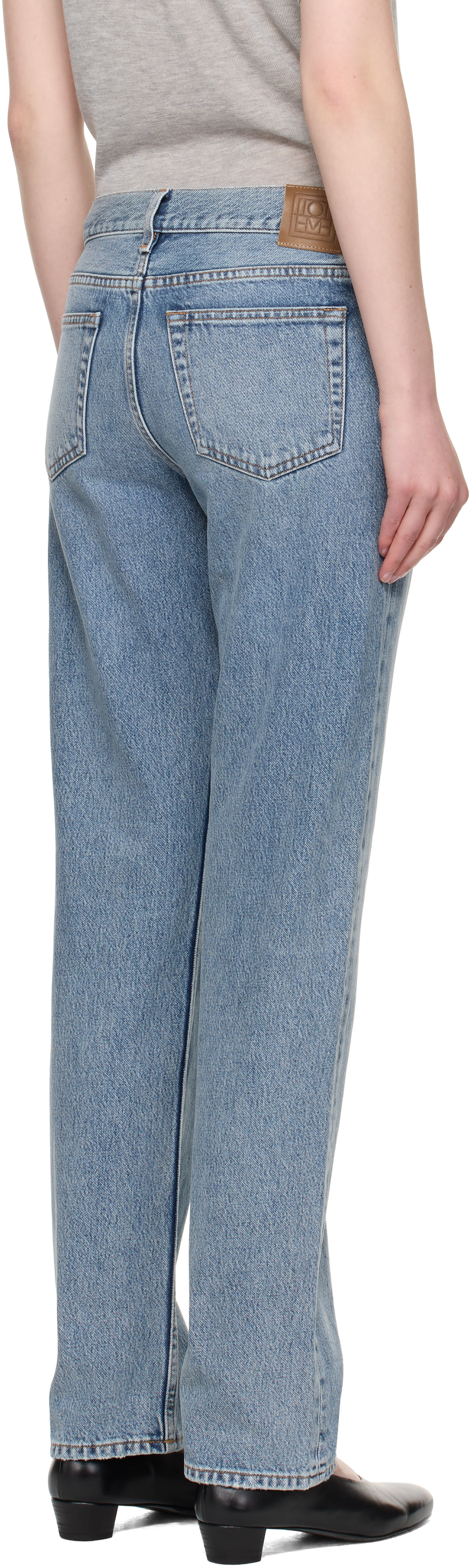 TOTEME - Jean droit bleu à taille basse