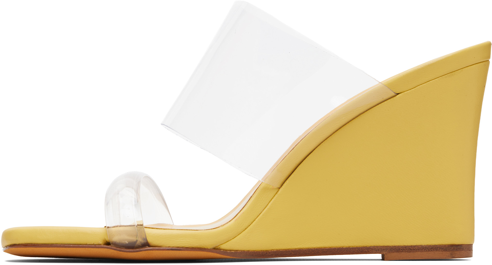 Maryam Nassir Zadeh: SSENSE限定 イエロー Olympia ウェッジヒール