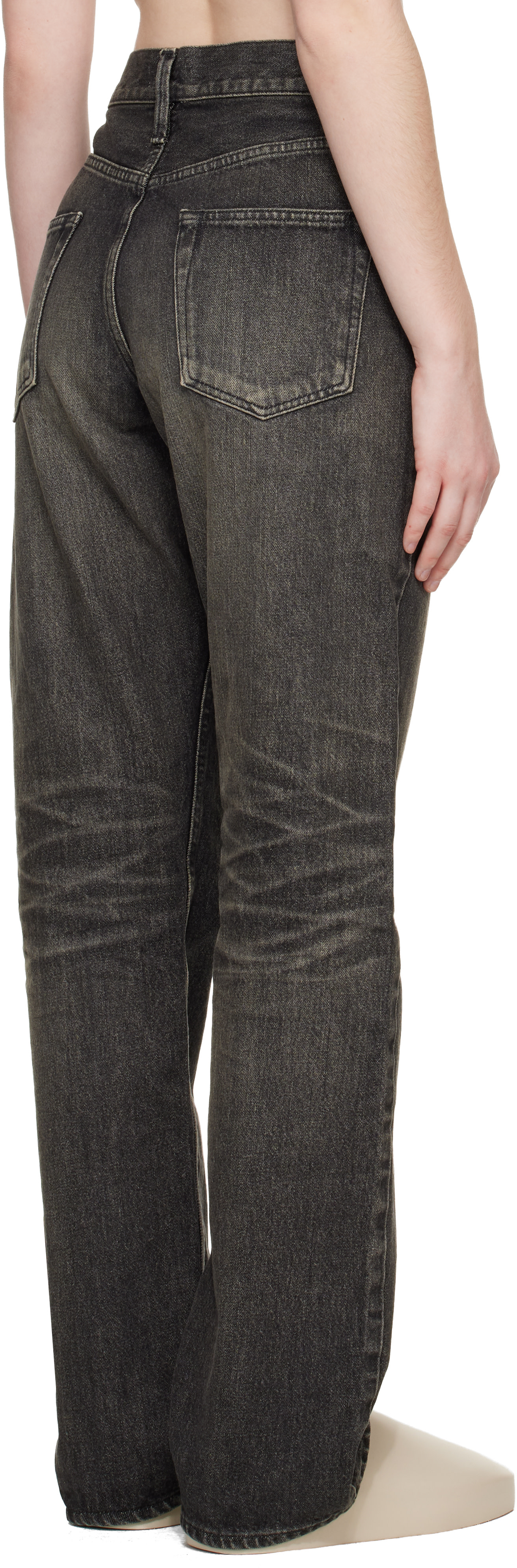 Fear of God: Black Straight 5 Pocket Jeans | SSENSE
