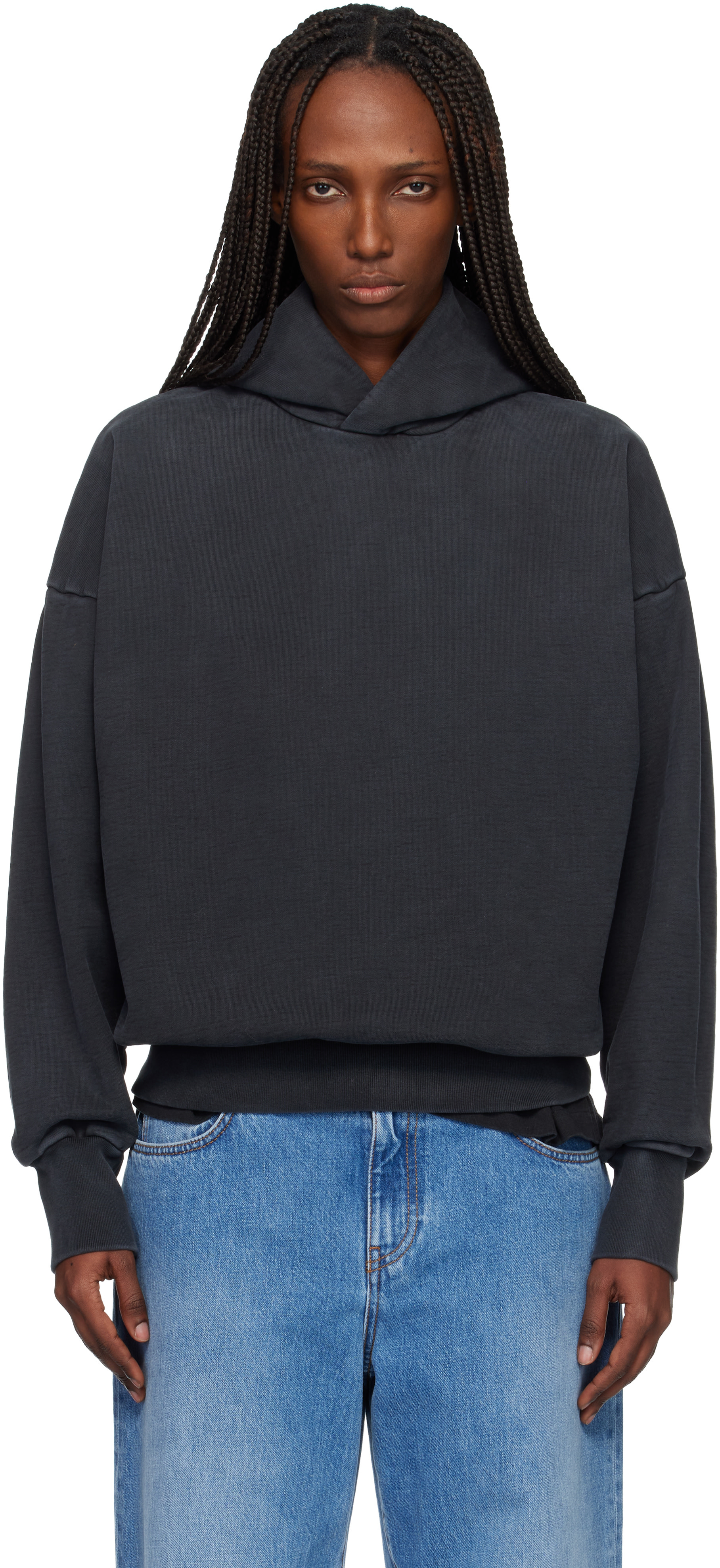 Fear of God: ブラック ウォッシュド フーディ | SSENSE 日本