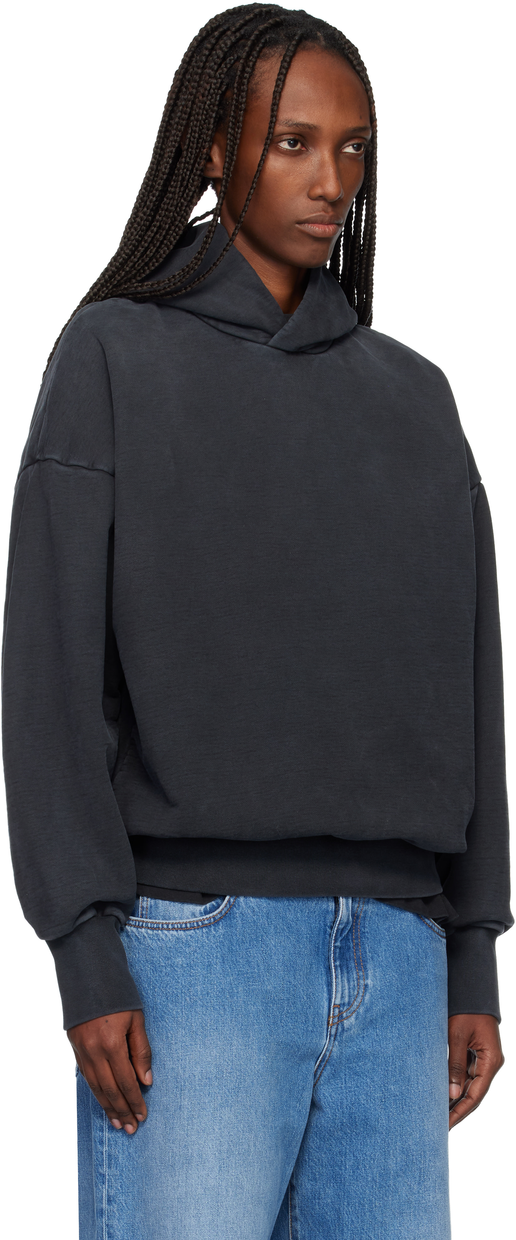 Fear of God: Black Washed Hoodie | SSENSE Singapore