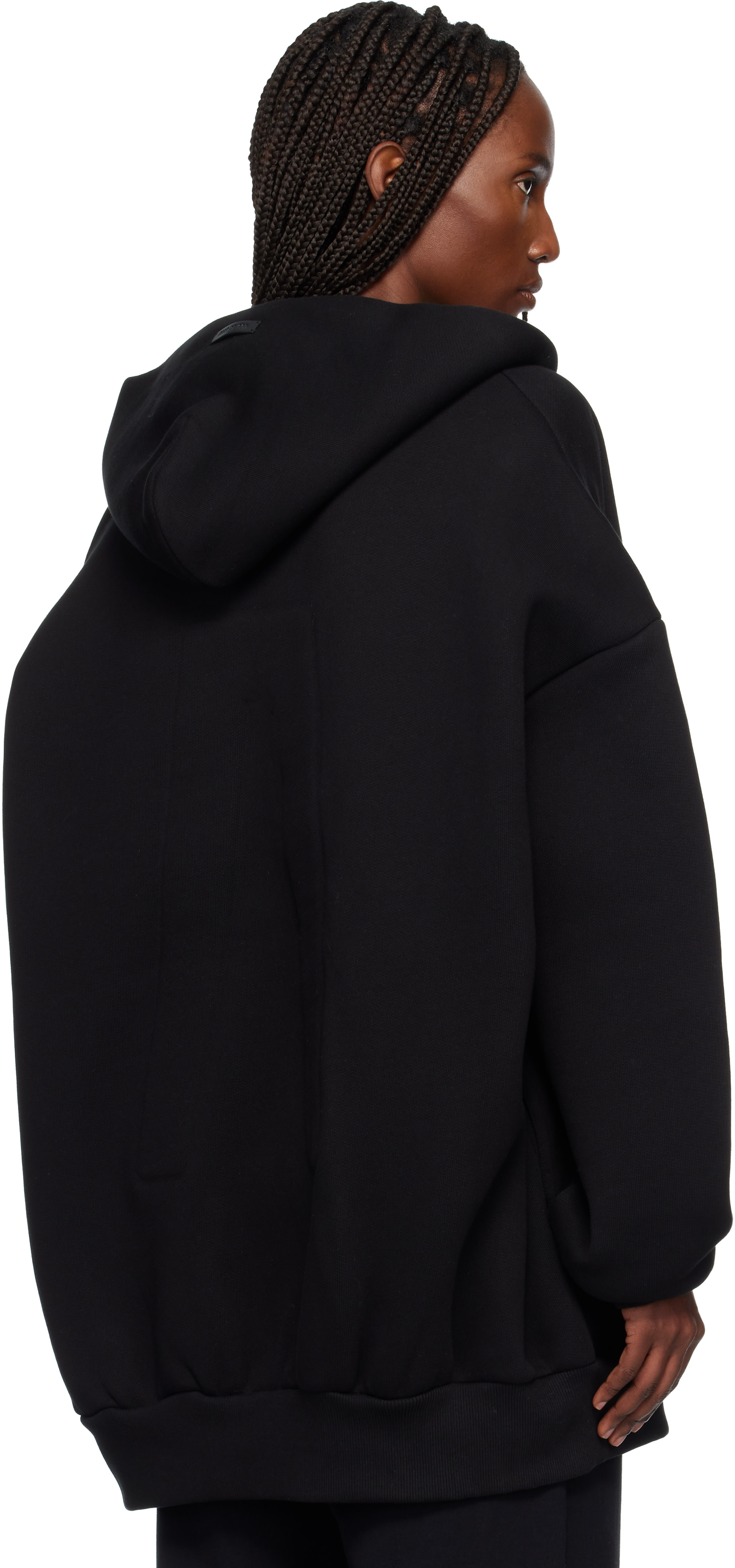 Fear of God: Black Athletics Zip Up Hoodie | SSENSE