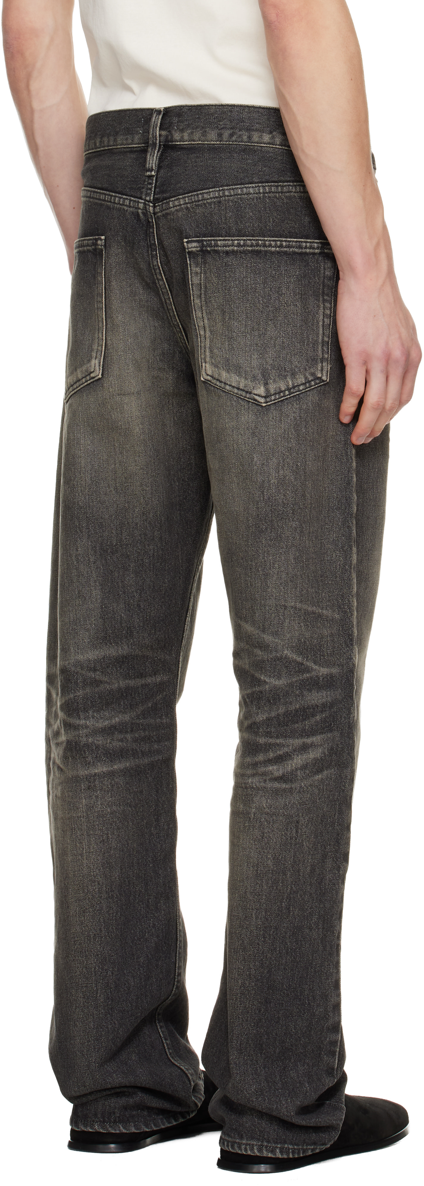 Fear of God: Black Straight 5 Pocket Jeans | SSENSE