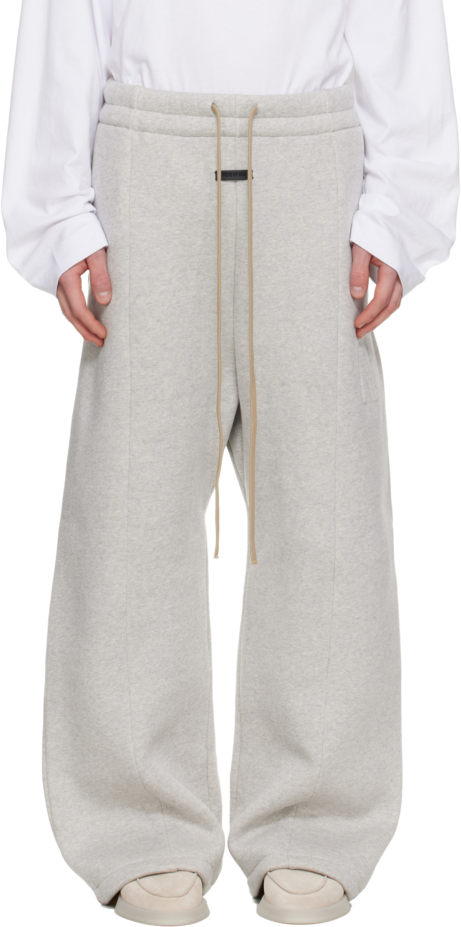 fear of god COLLECTION TWOスウェットパンツ Fear of God: Gray Wide Leg Sweatpants | SSENSE