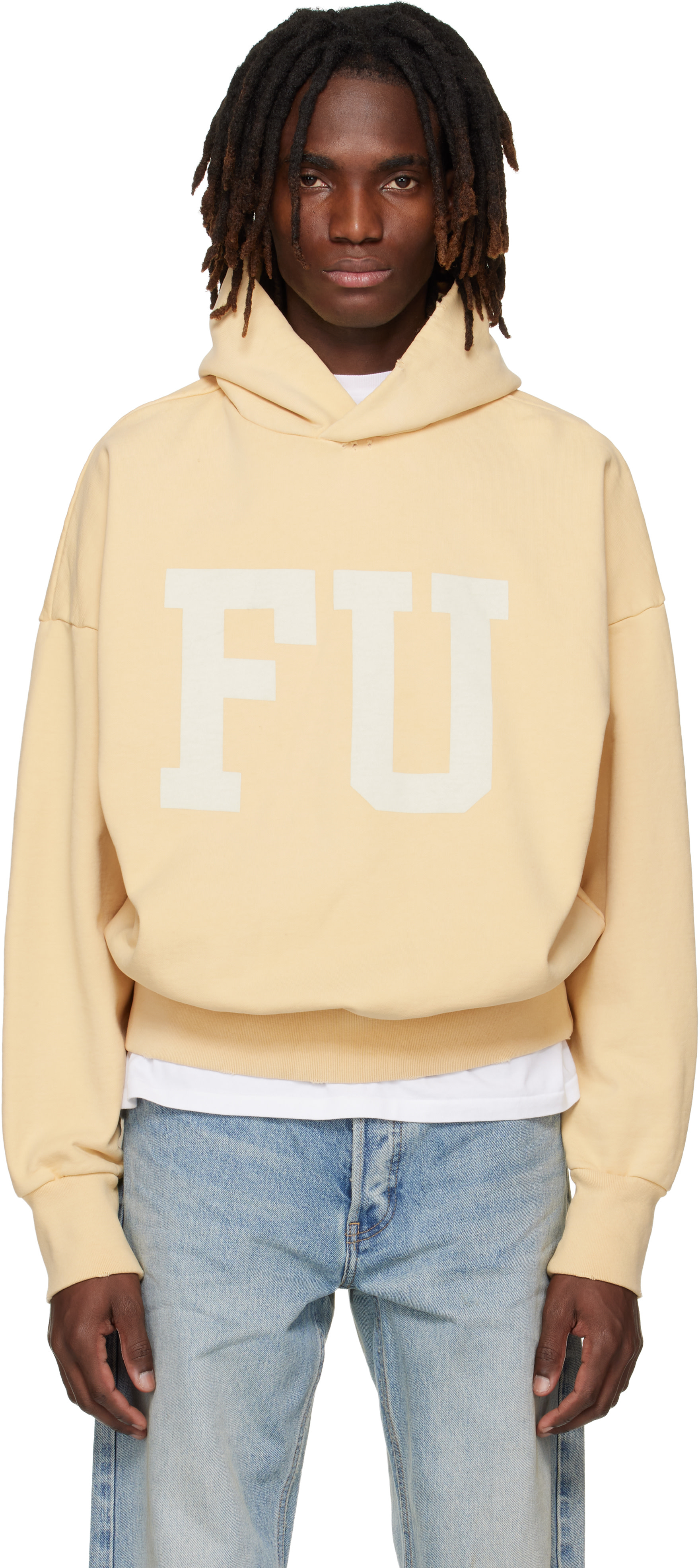Fear of God - Pull à capuche 'Educate' jaune
