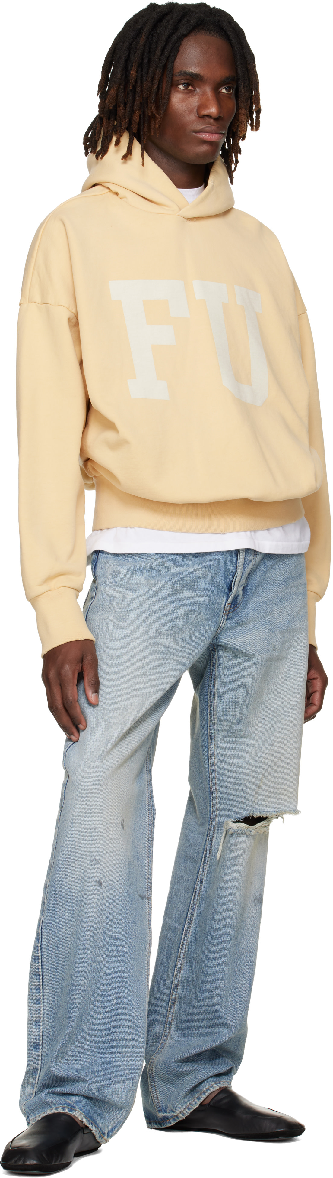 Fear of God - Pull à capuche 'Educate' jaune