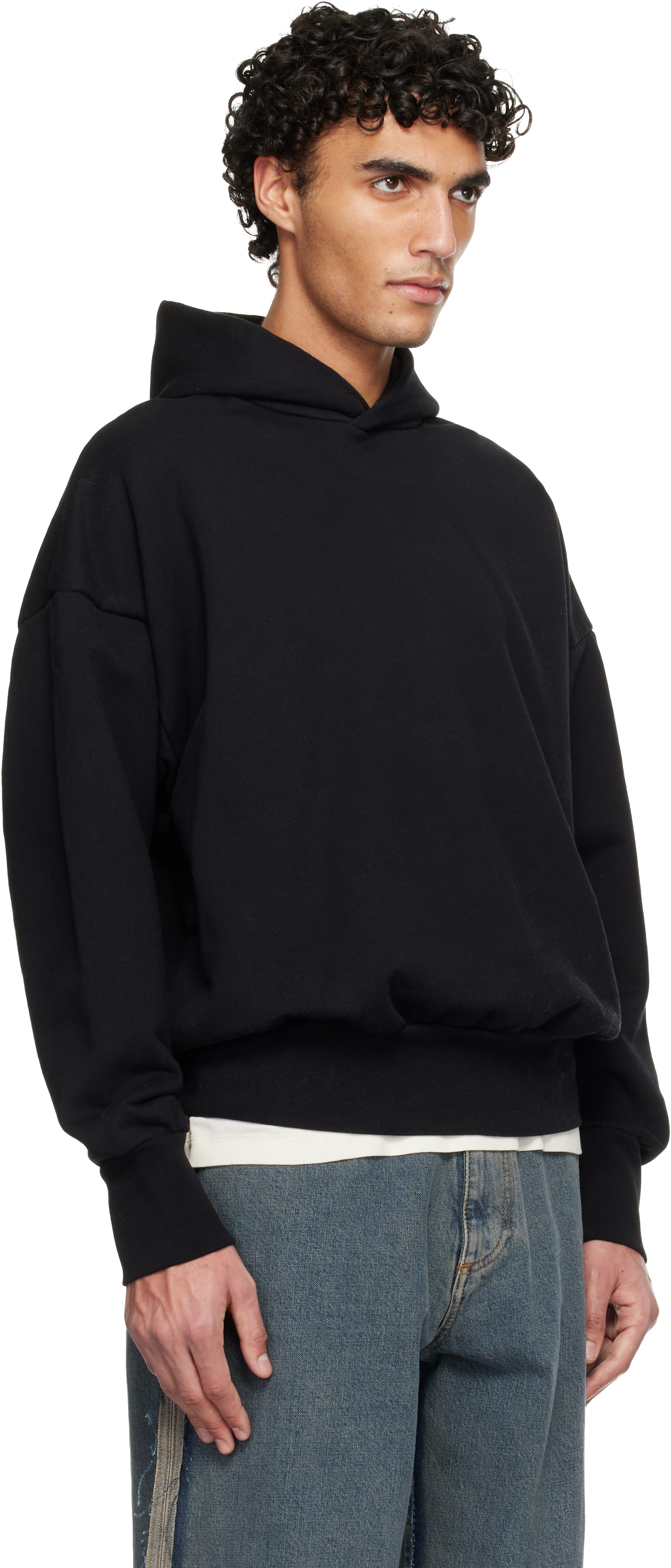 Fear of God: Black French Terry Hoodie | SSENSE