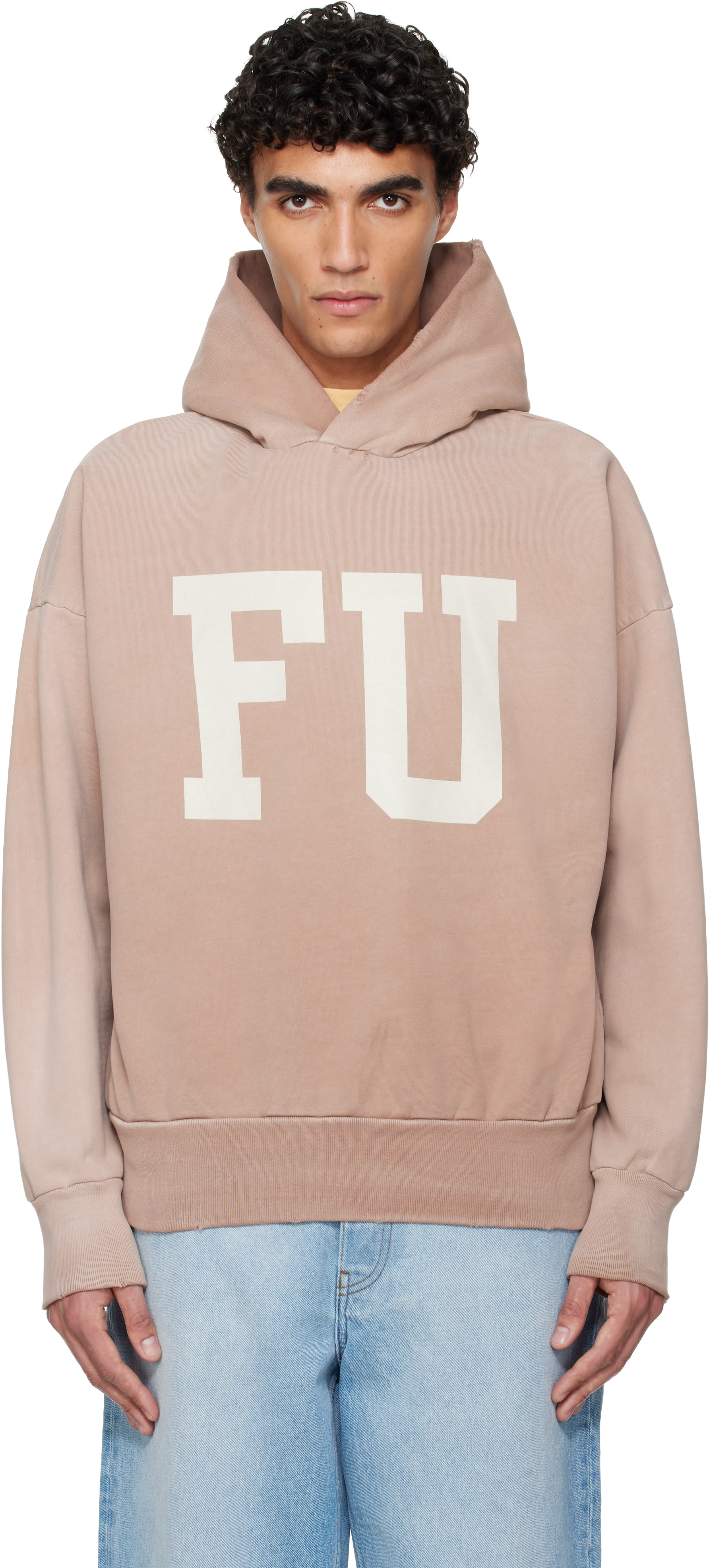 Fear of God - Pull à capuche 'Educate' rose