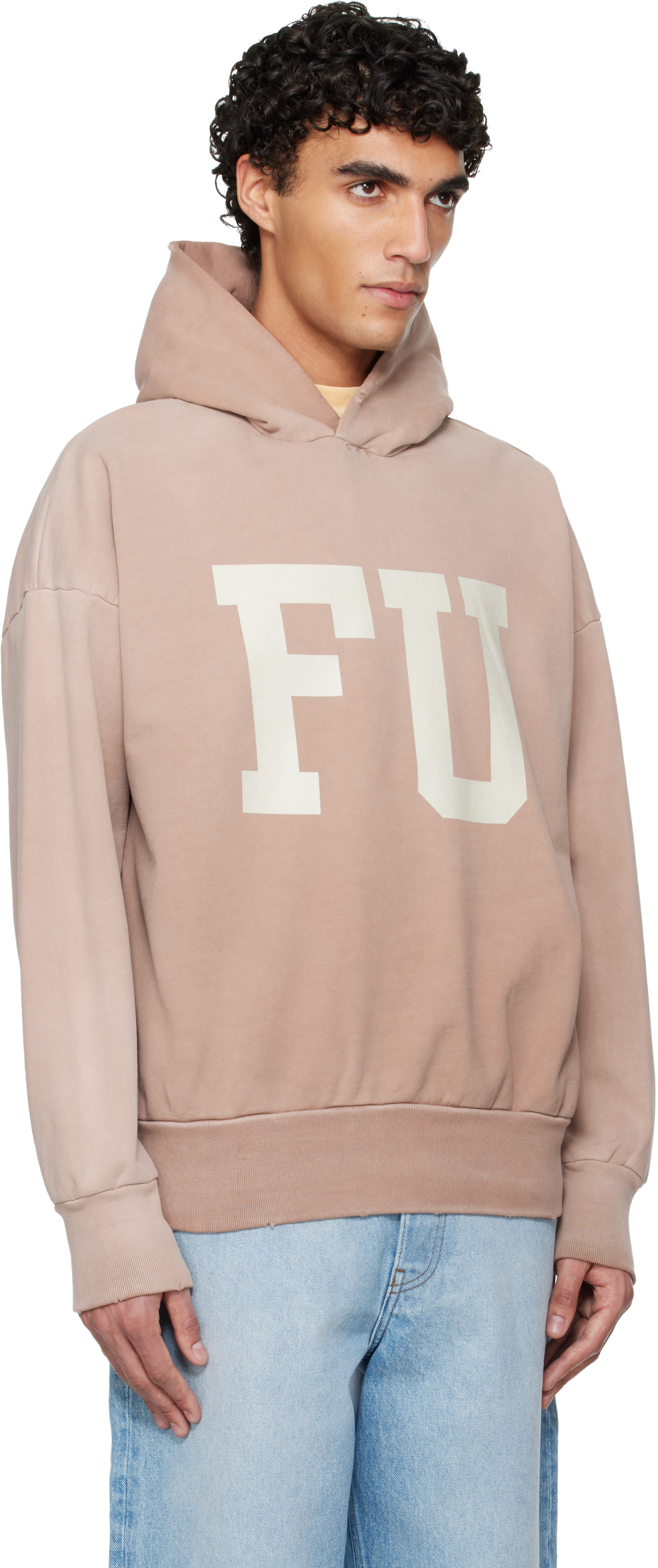 Fear of God - Pull à capuche 'Educate' rose