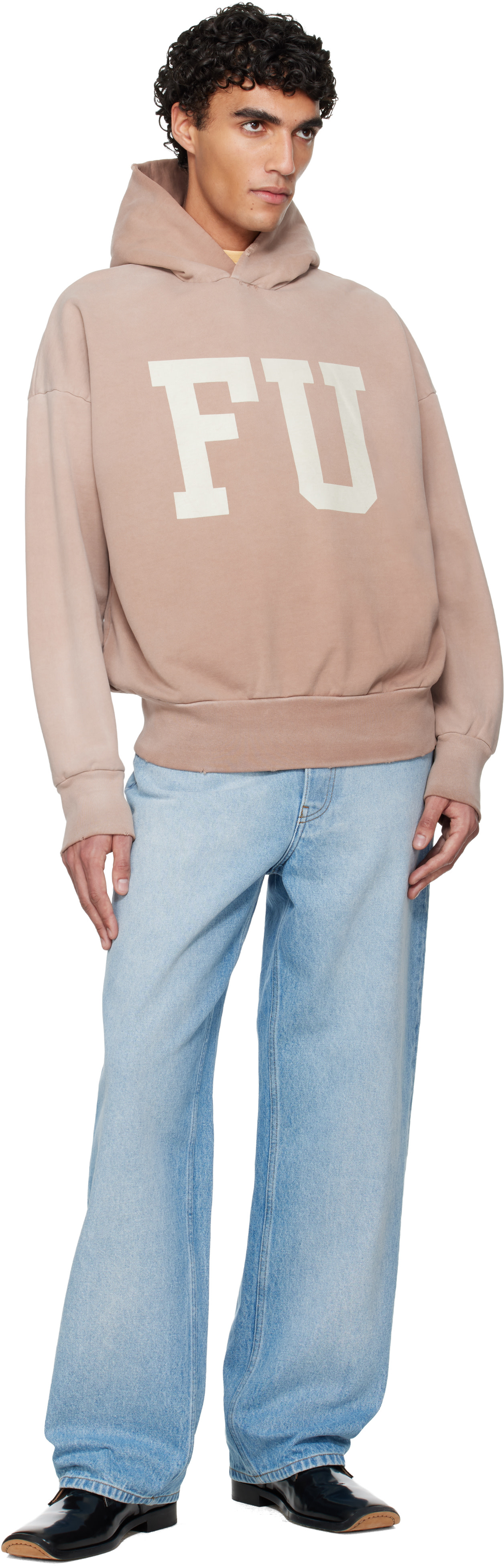Fear of God - Pull à capuche 'Educate' rose