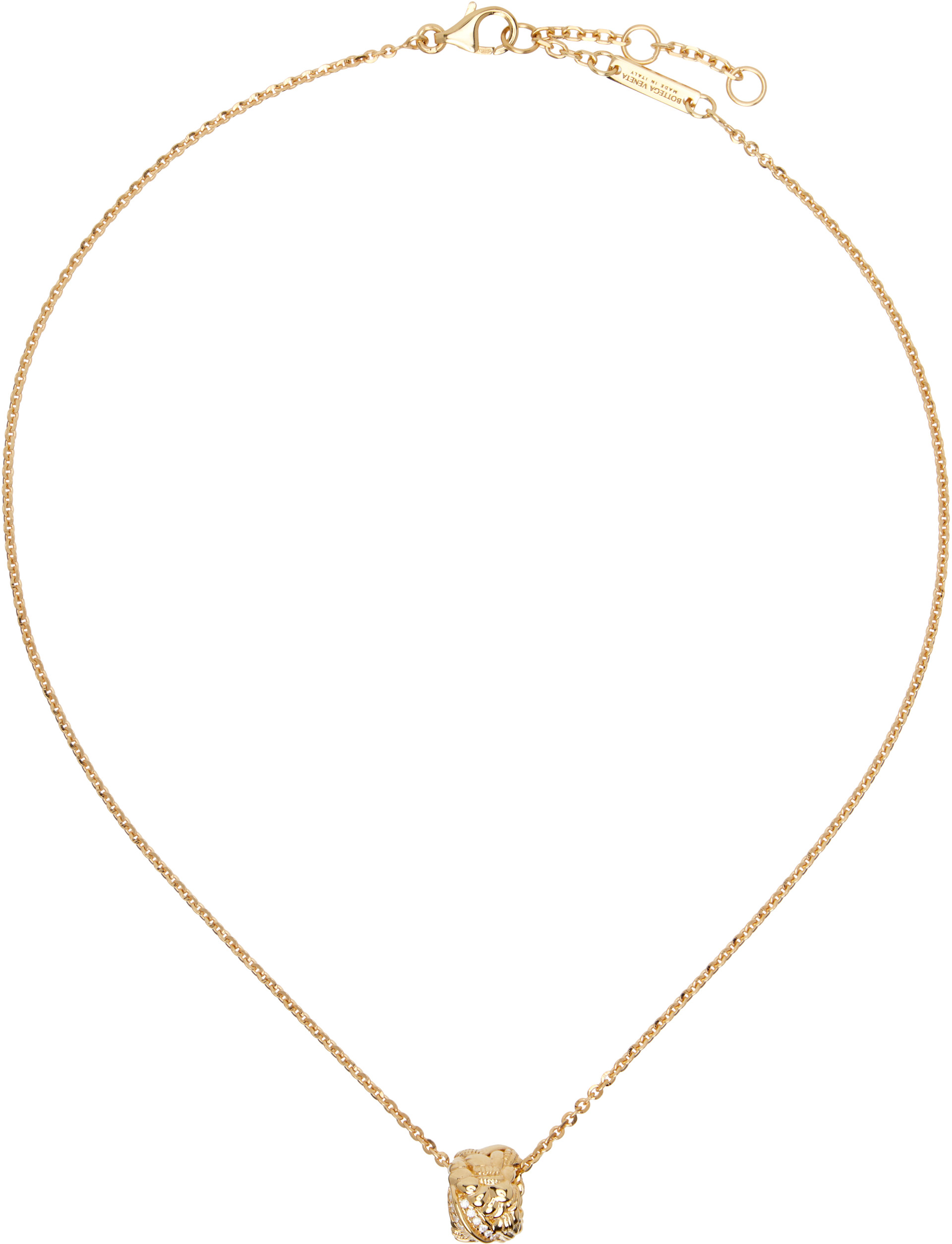 Bottega Veneta: Intreccio Pendant Necklace | SSENSE