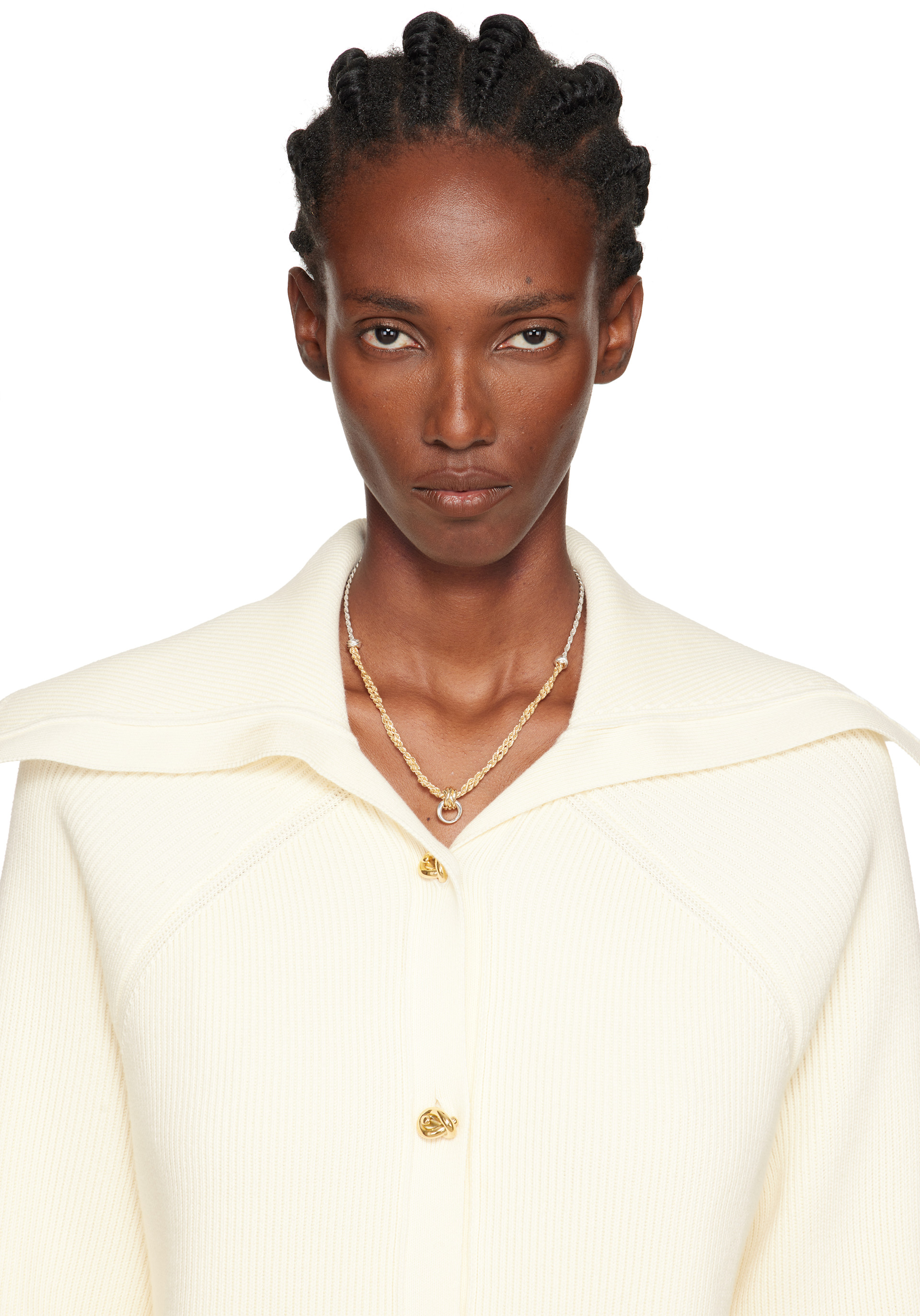 Bottega Veneta: Knot Necklace | SSENSE
