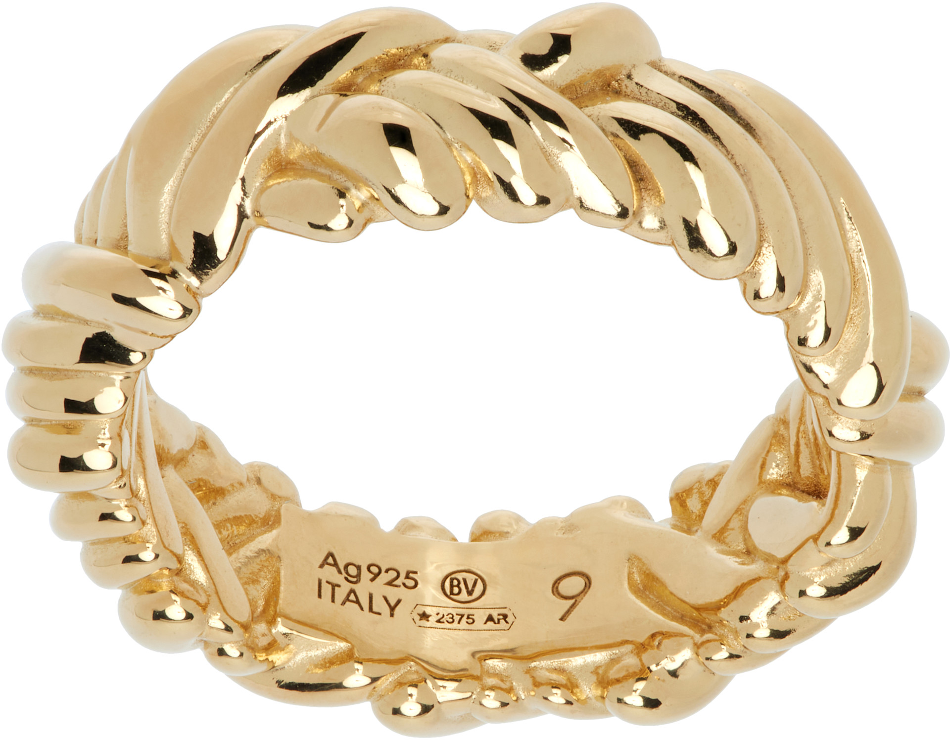 Bottega Veneta: Intreccio Ring | SSENSE