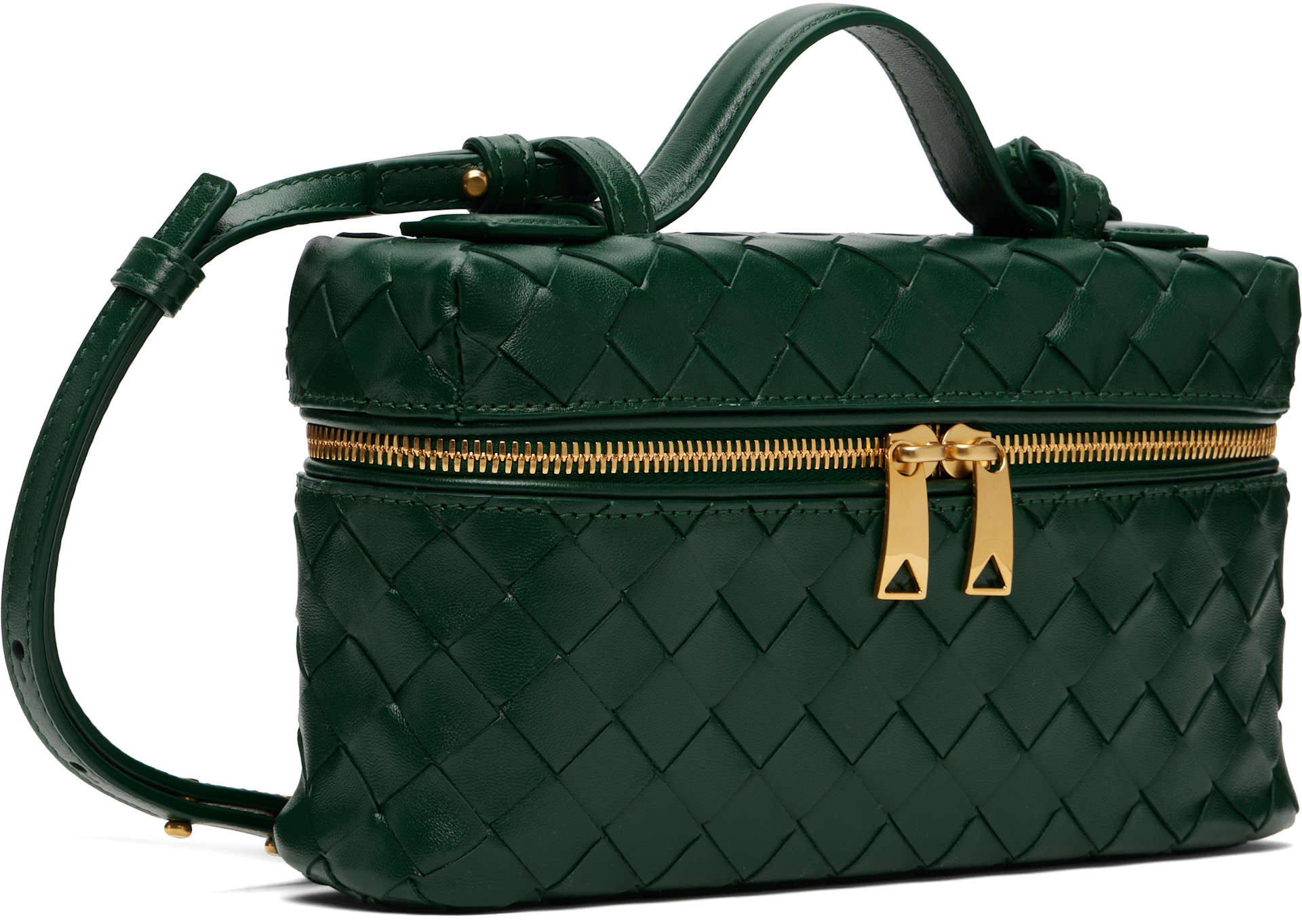Bottega Veneta: グリーン 'Bang Bang' バッグ | SSENSE 日本