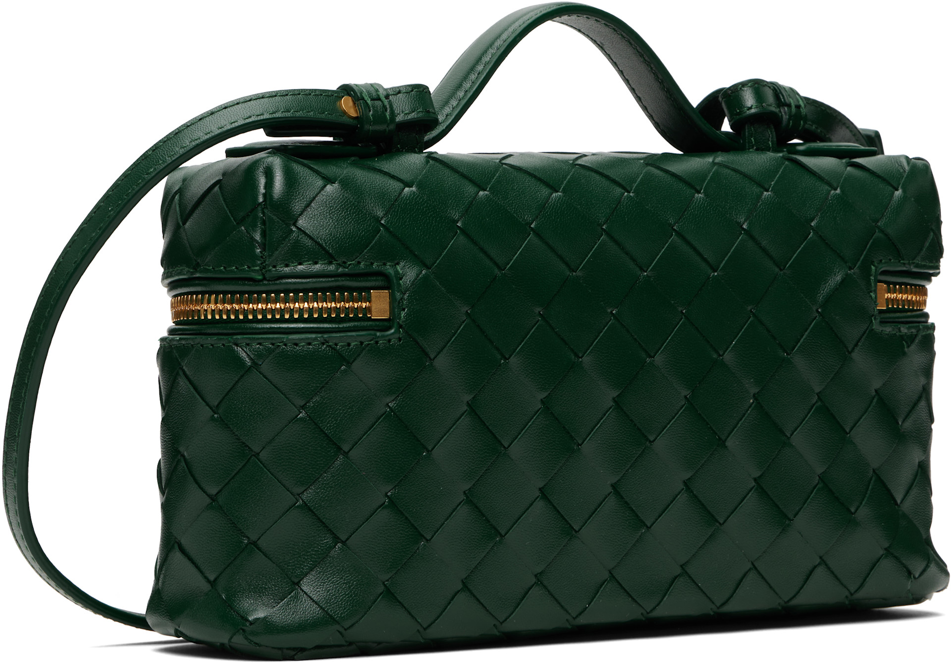 Bottega Veneta: グリーン 'Bang Bang' バッグ | SSENSE 日本