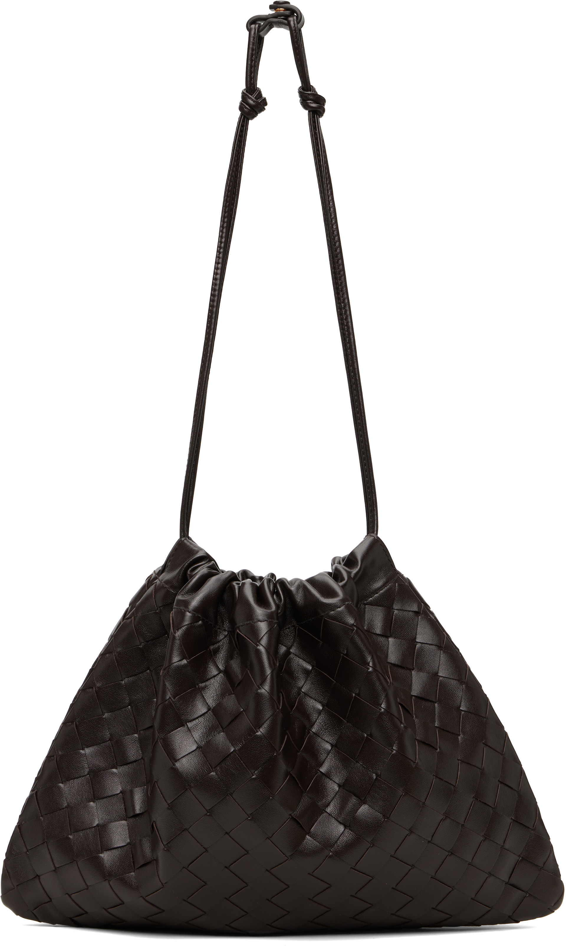 Bottega Veneta: ブラウン ミディアム Dust バッグ | SSENSE 日本