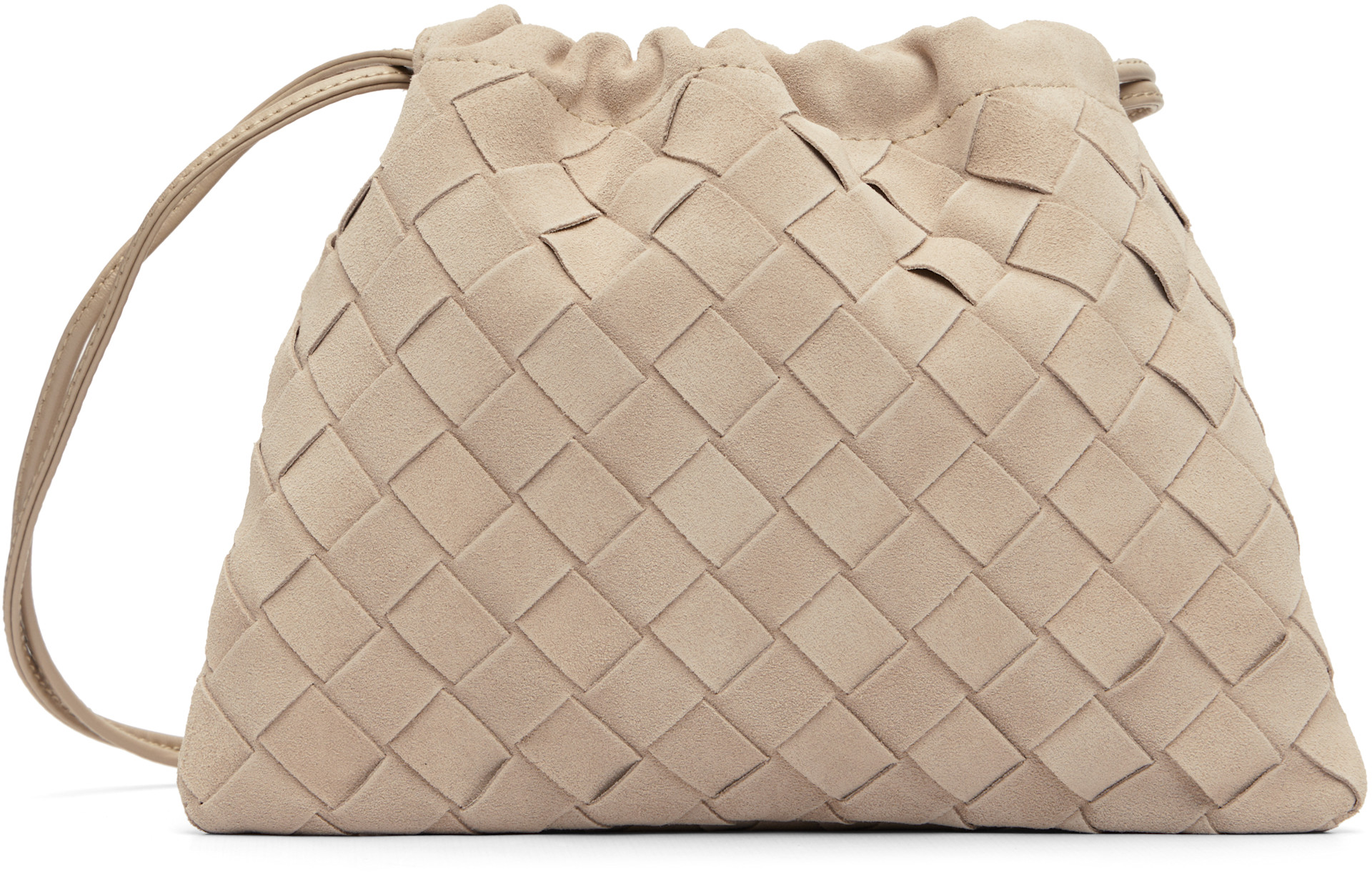 Bottega Veneta: Beige Small Dustbag | SSENSE Taiwan