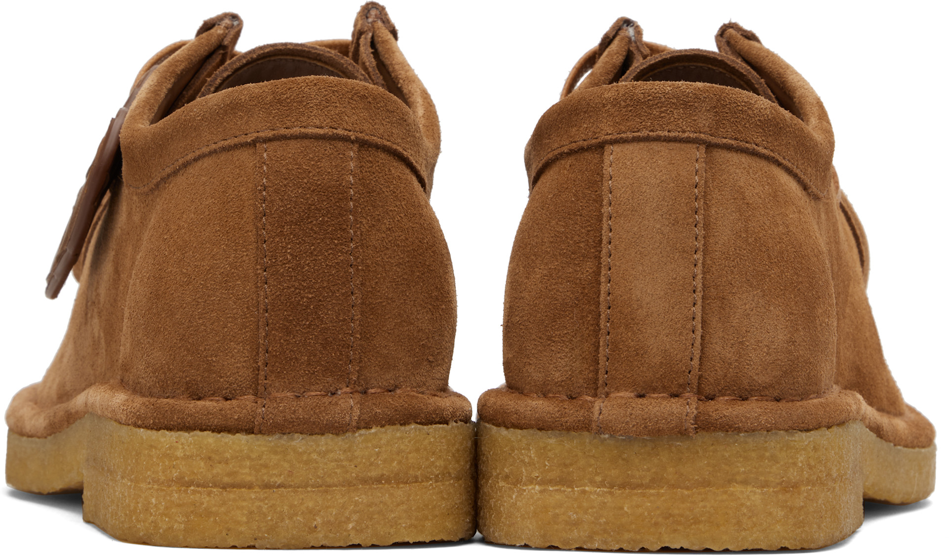 Bottega Veneta: Tan Lace-Up Daddy Oxfords | SSENSE Denmark