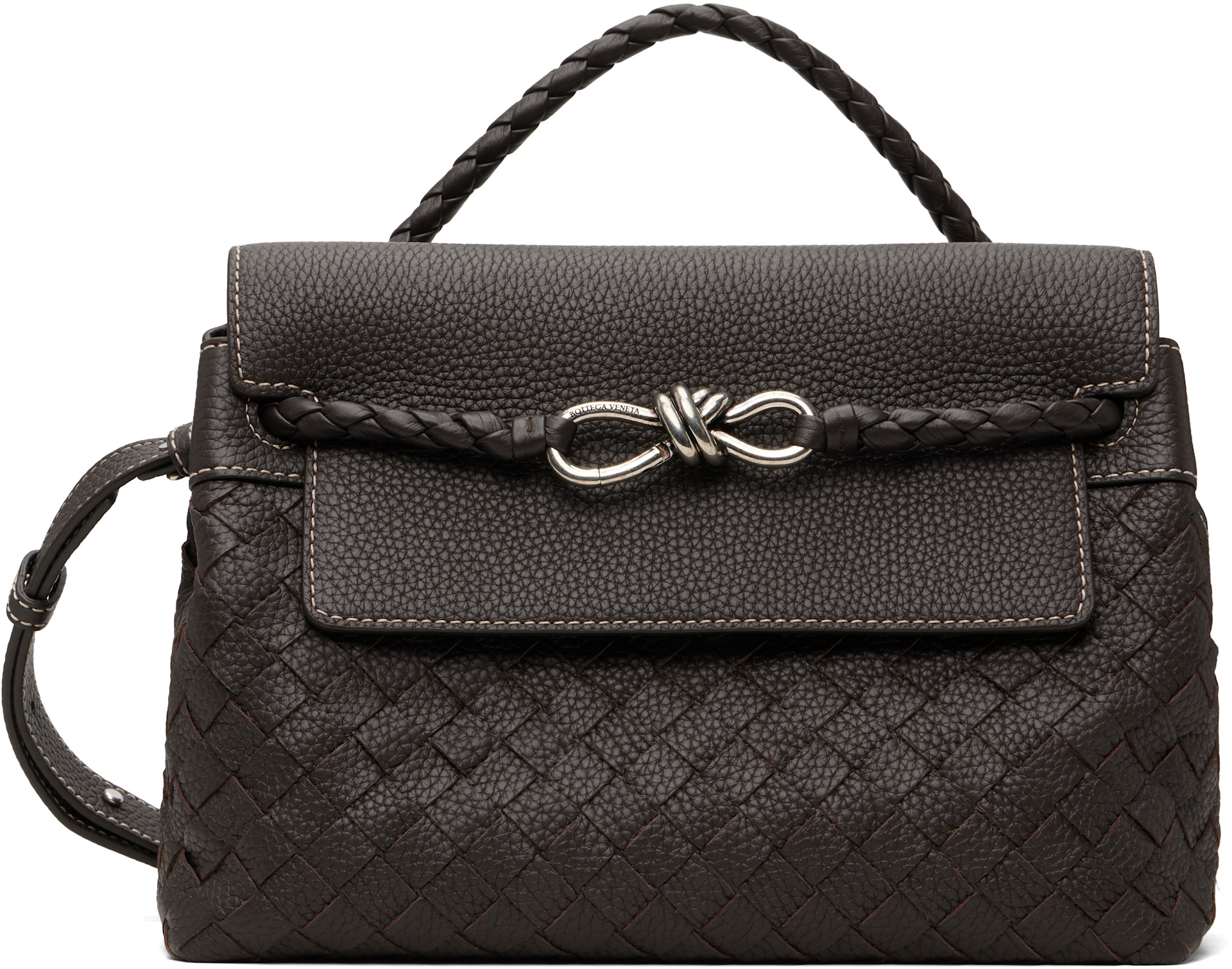 【限定値下げ】BOTTEGA VENETA アンディアーモ メッセンジャー Bottega Veneta: ブラウン スモール Andiamo メッセンジャーバッグ
